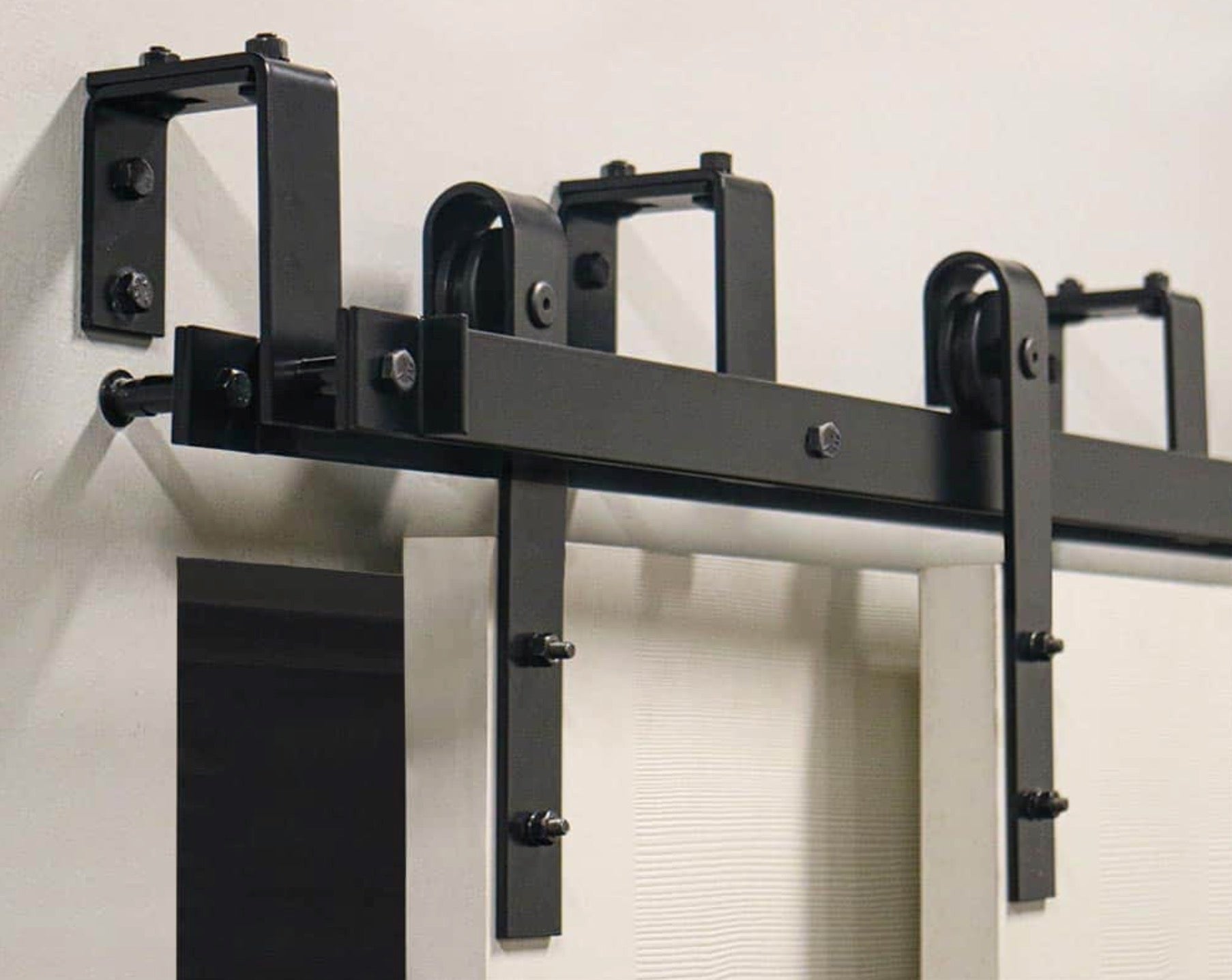 Double Track Bypass Barn Door Hardware