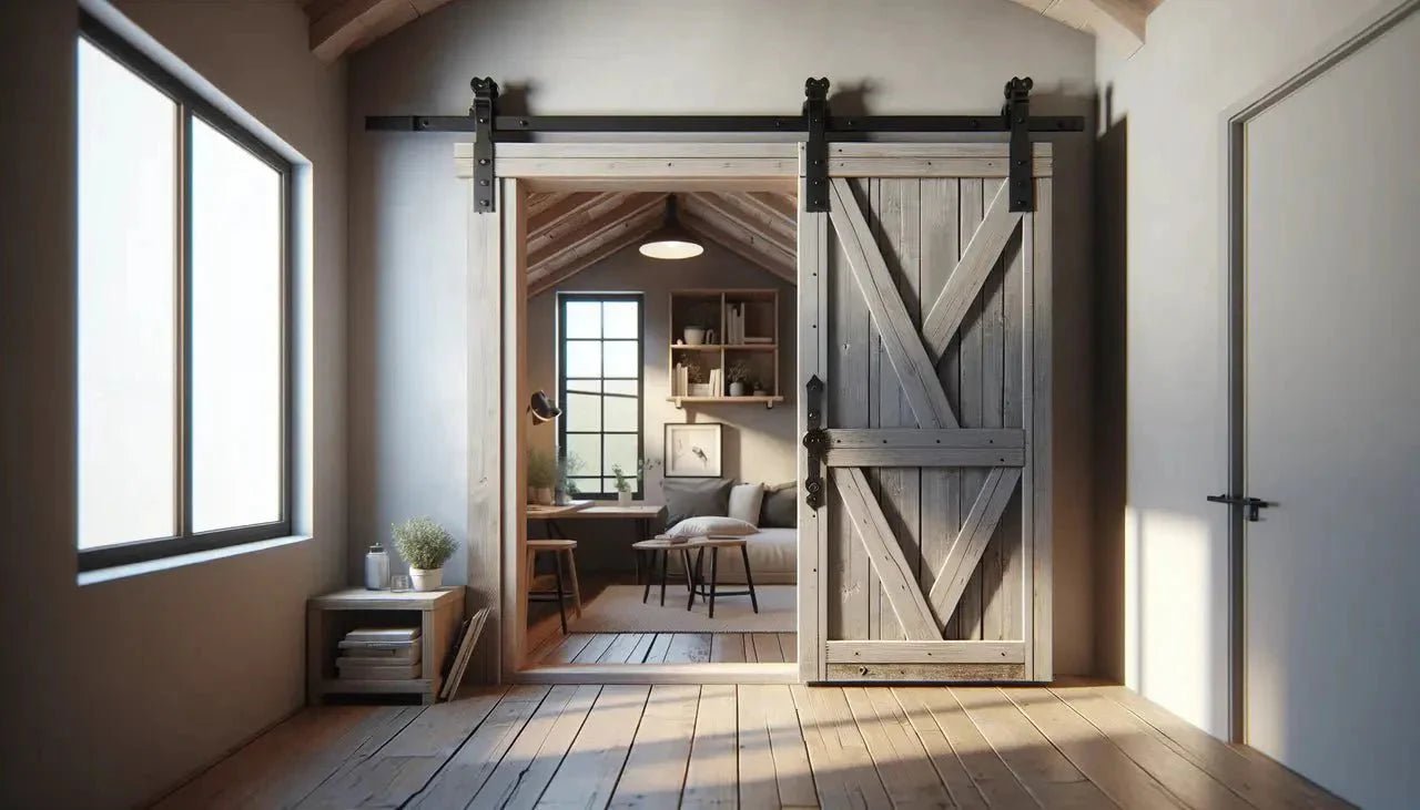Interior Barn Door in a Home