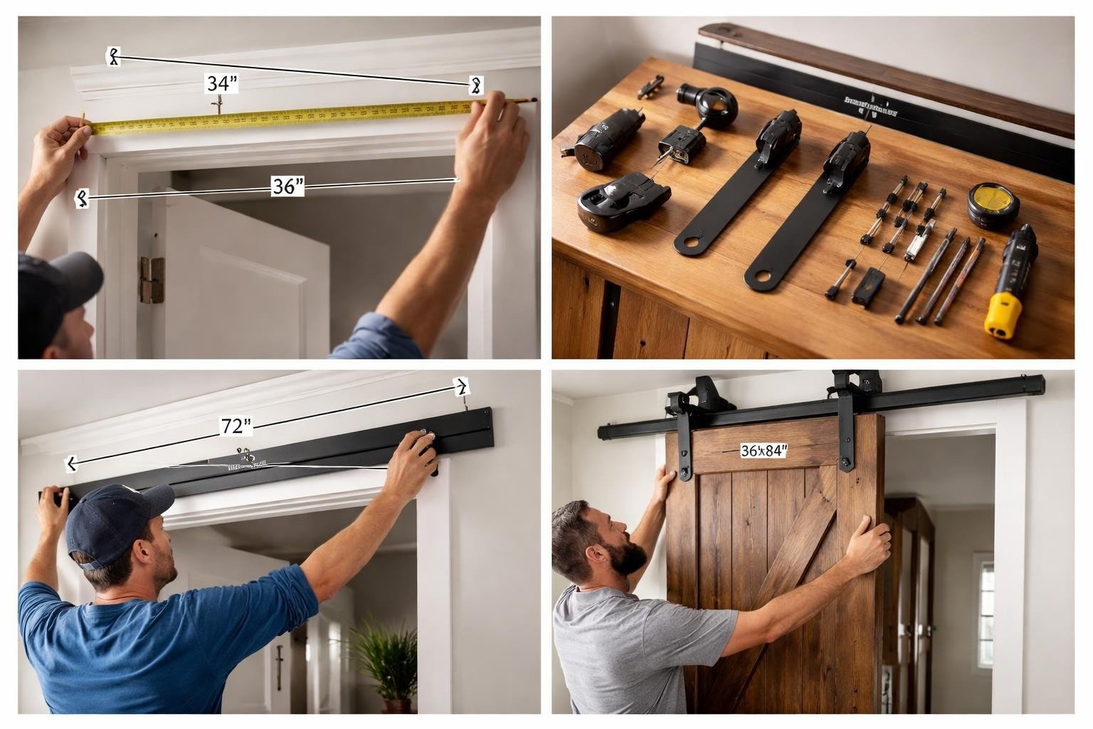 36x84 Barn Door with Hardware: Complete Installation Guide
