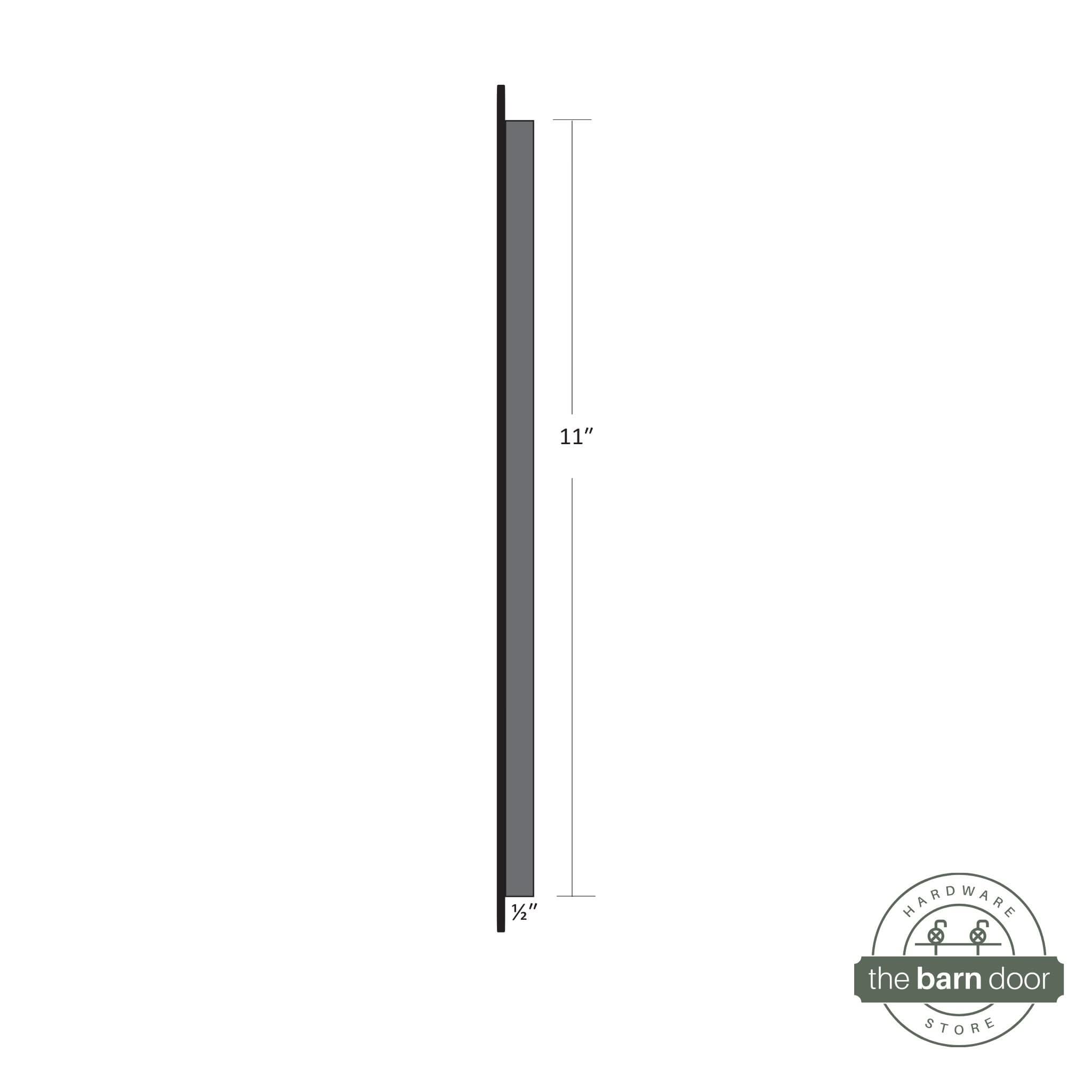 11 Inch Flush Pull for Barn Door Dimensions