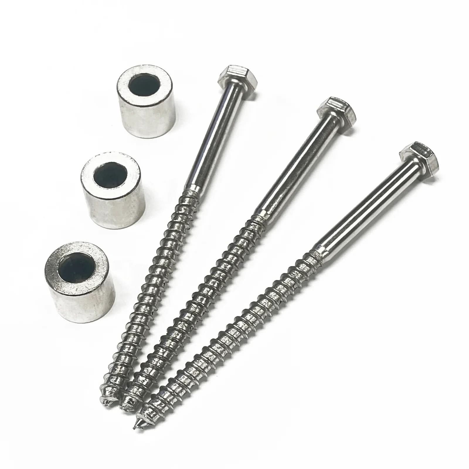 Brushed Nickel Space Extender for Barn Door