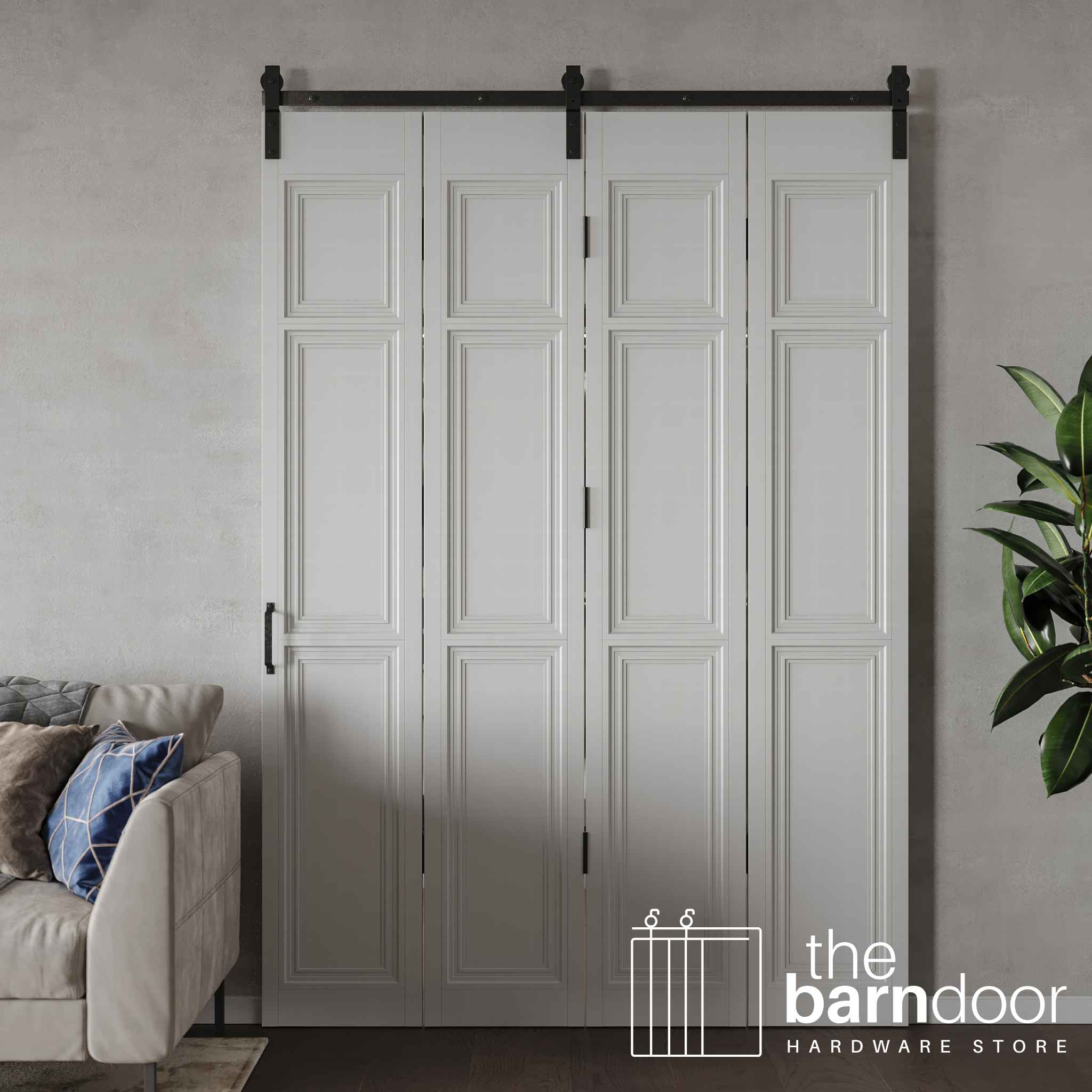 4 Doors One Way Bifold Hardware Kit