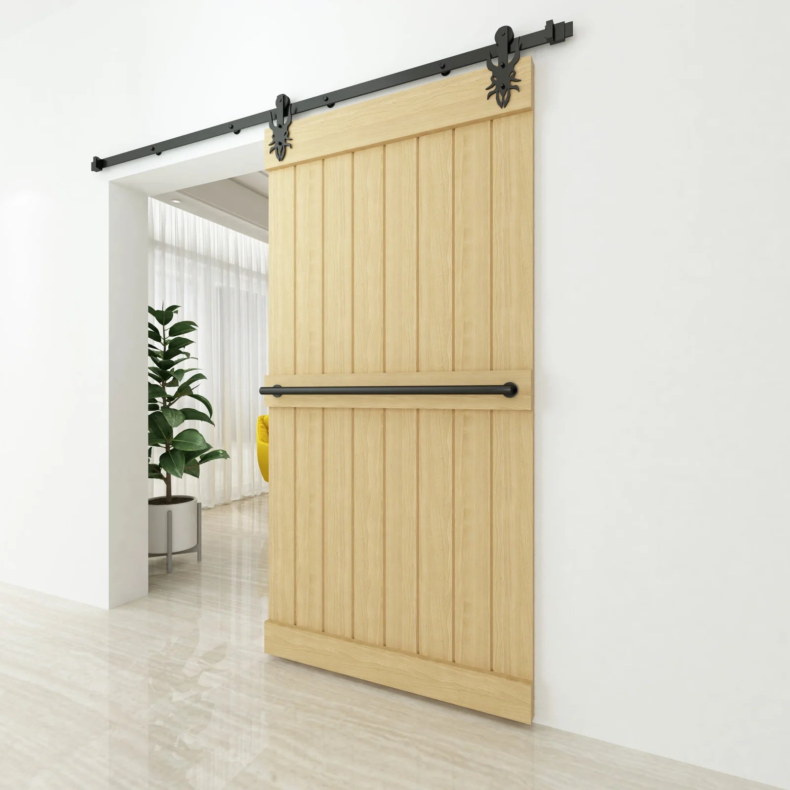 Black Imperial Barn Door Hardware