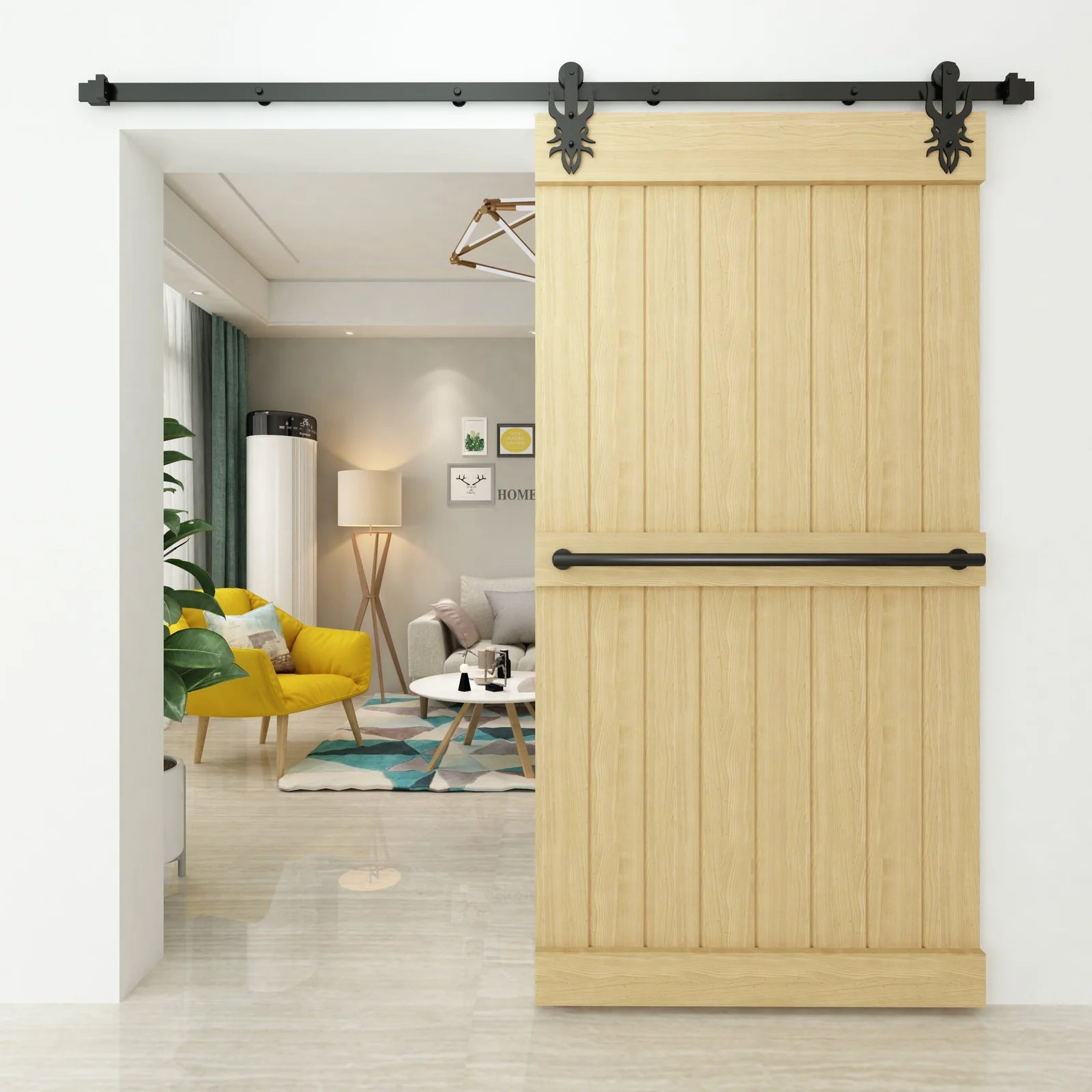 Black Imperial Barn Door Hardware