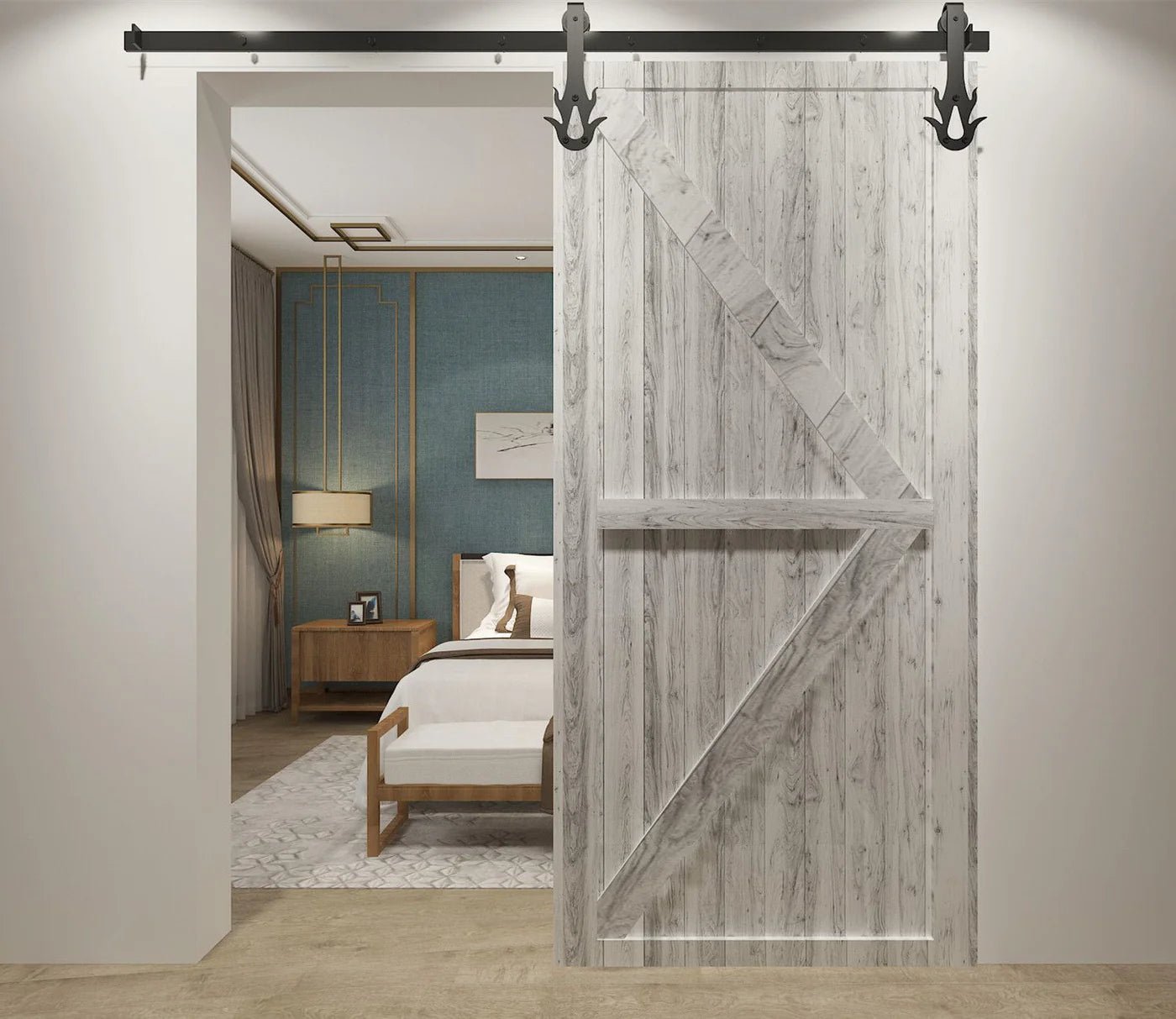 Flame Barn Door Hardware