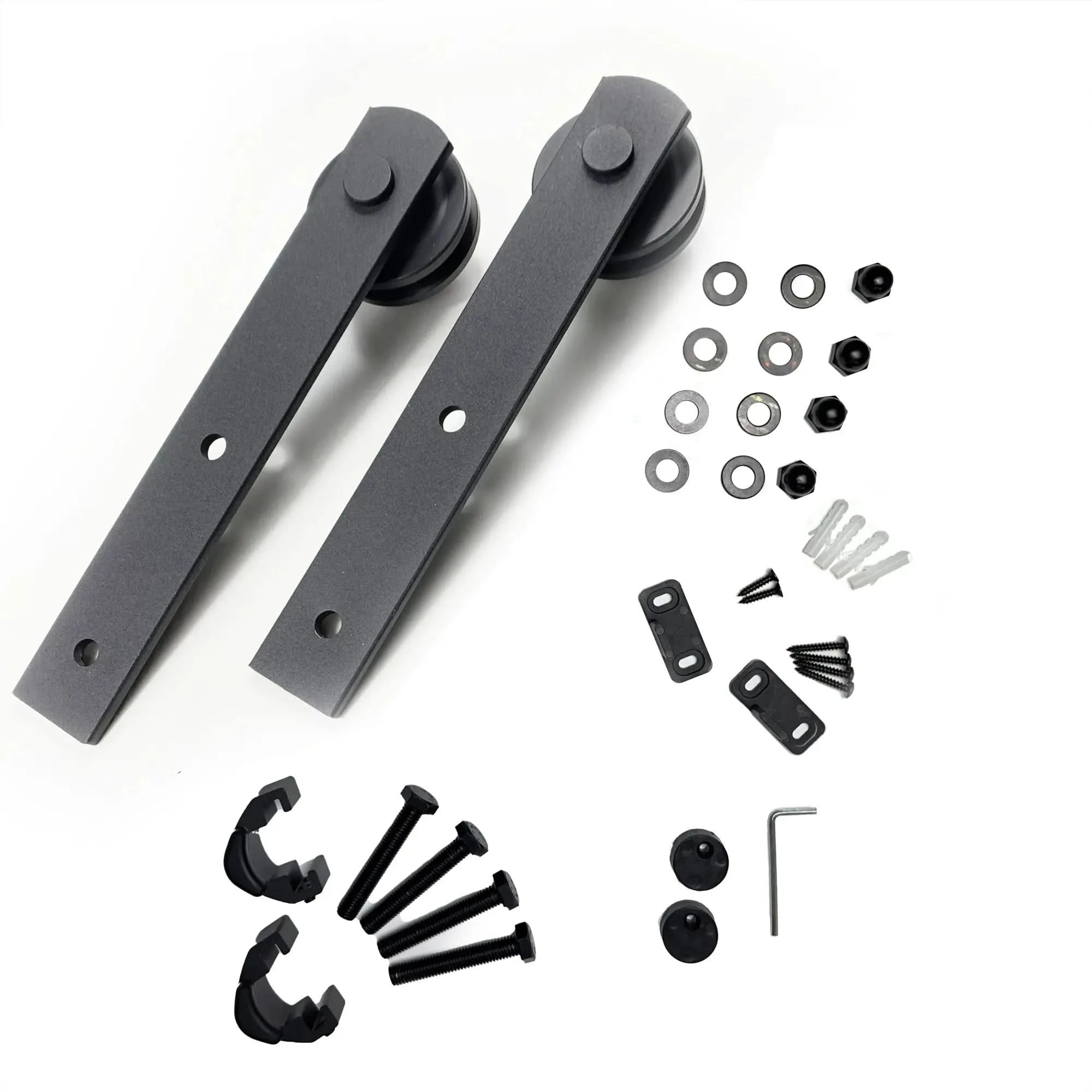 Straight Barn Door Roller in Black