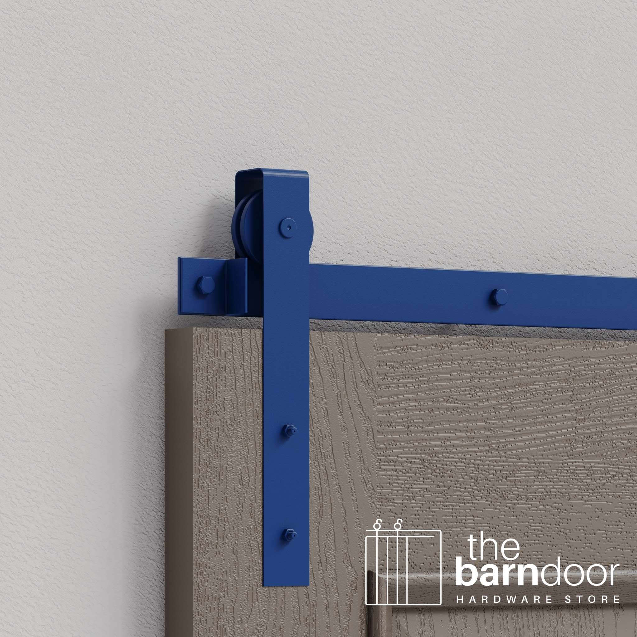 Blue Ribbon Flat Top Strap Heavy Duty Single Track Barn Door Hardware