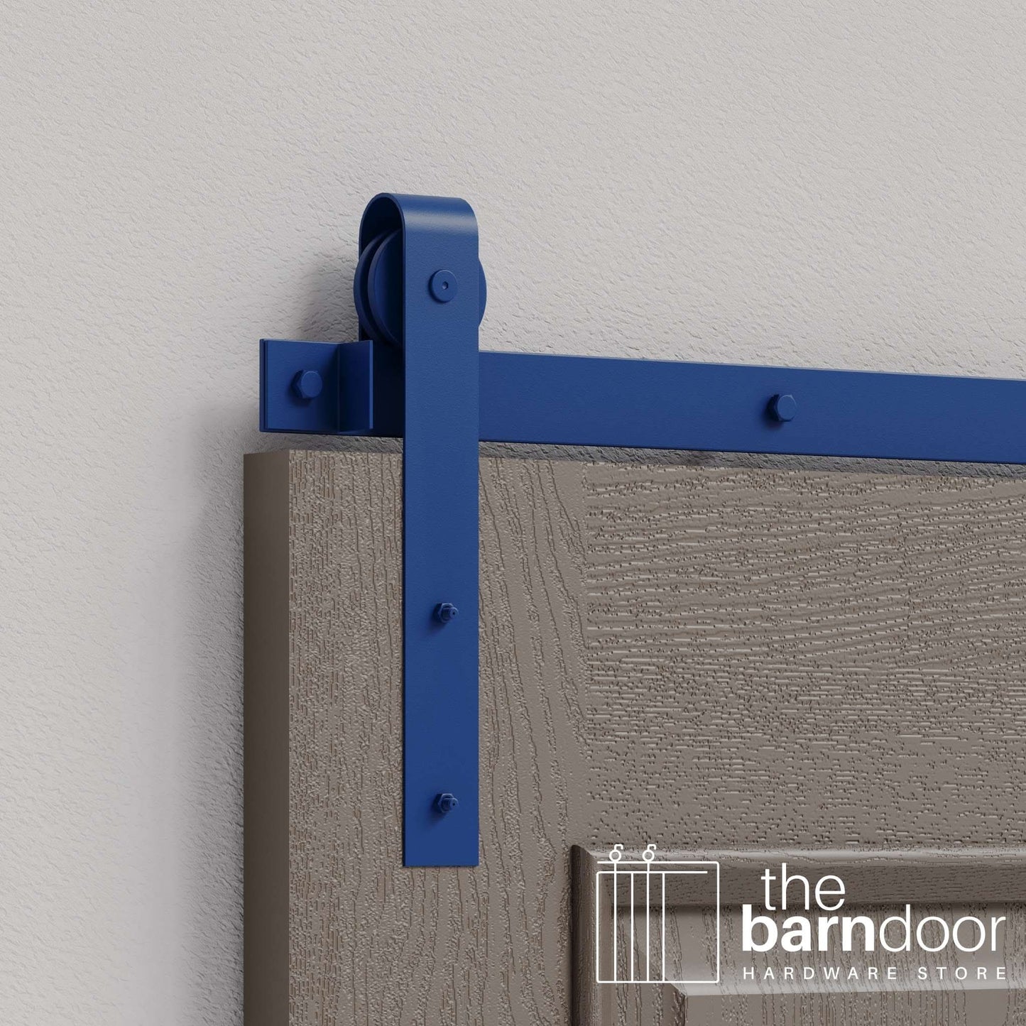 Blue Ribbon J Strap Heavy Duty Single Track Barn Door Hardware