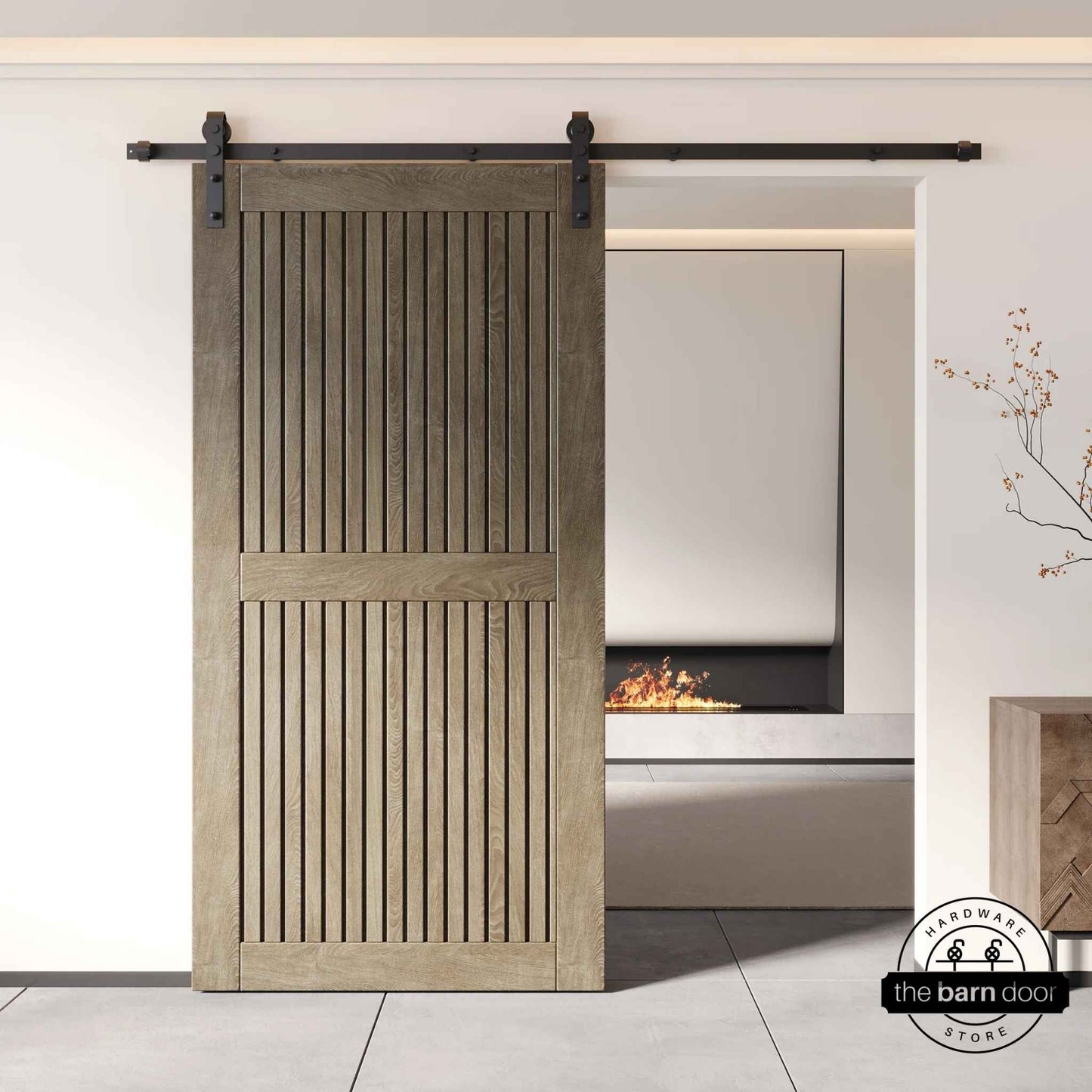 Classic Gray Vertical Slat DIY Barn Door