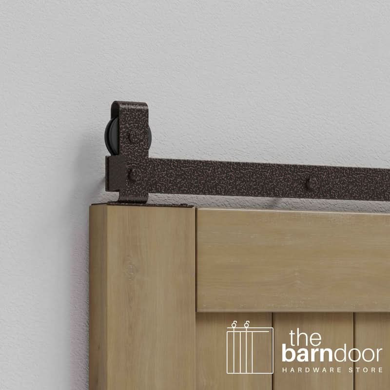 Copper Vein J Top Mount Bifold Barn Door Hardware