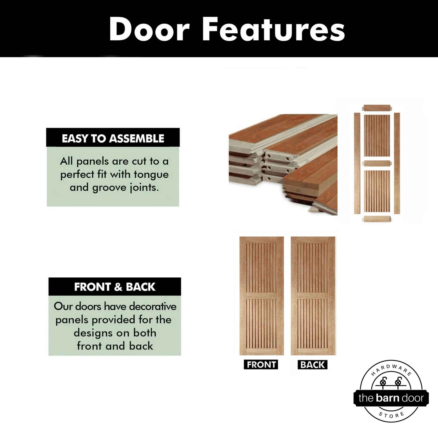 Early American Vertical Slat Barn Door