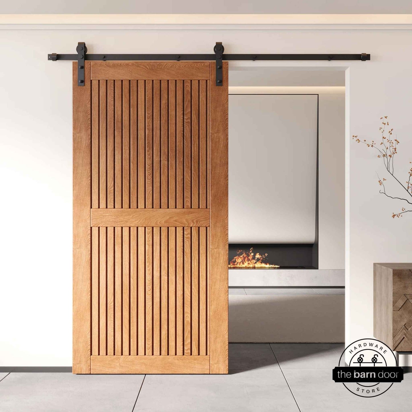 Early American Vertical Slat Barn Door