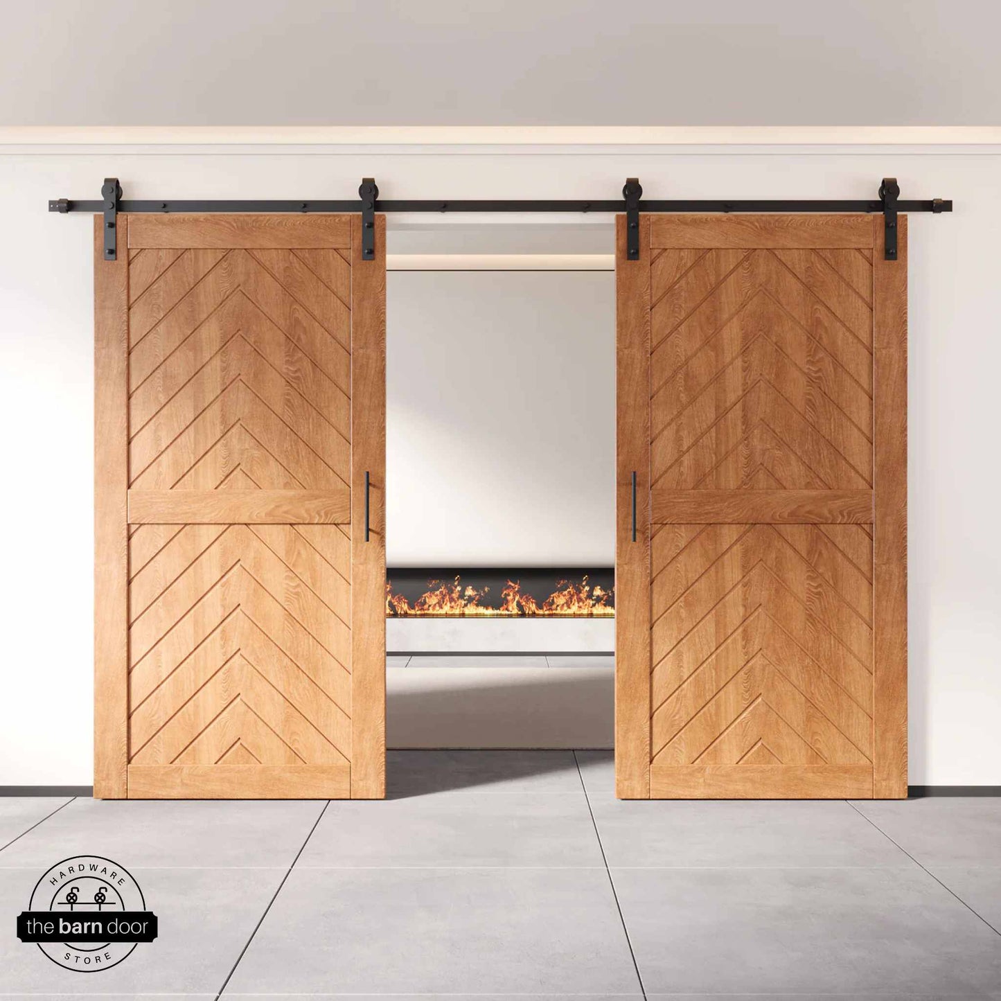 Early American Fishbone Double Barn Door Kit