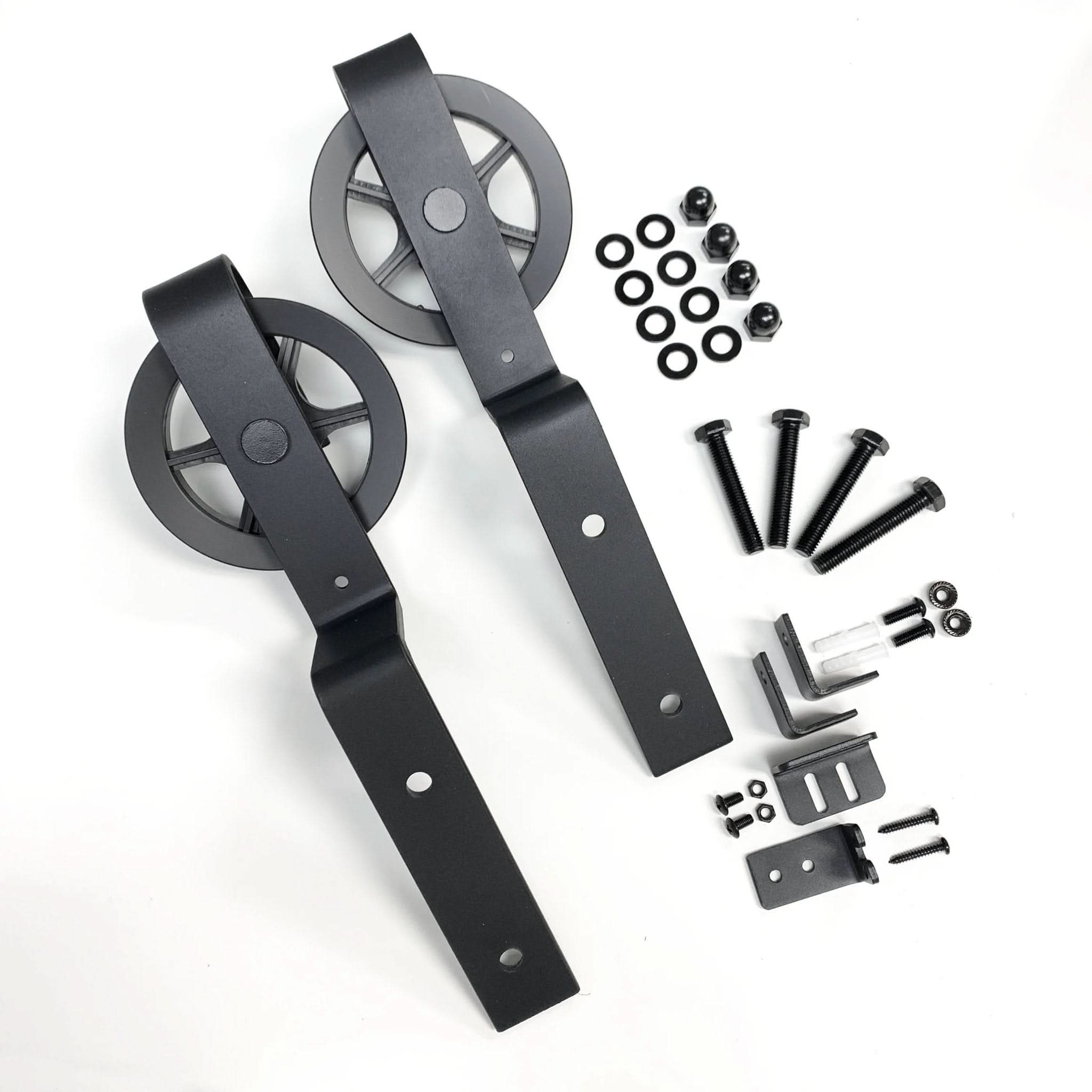 Spoke Wheel Bypass Barn Door Rollers by TBDHS