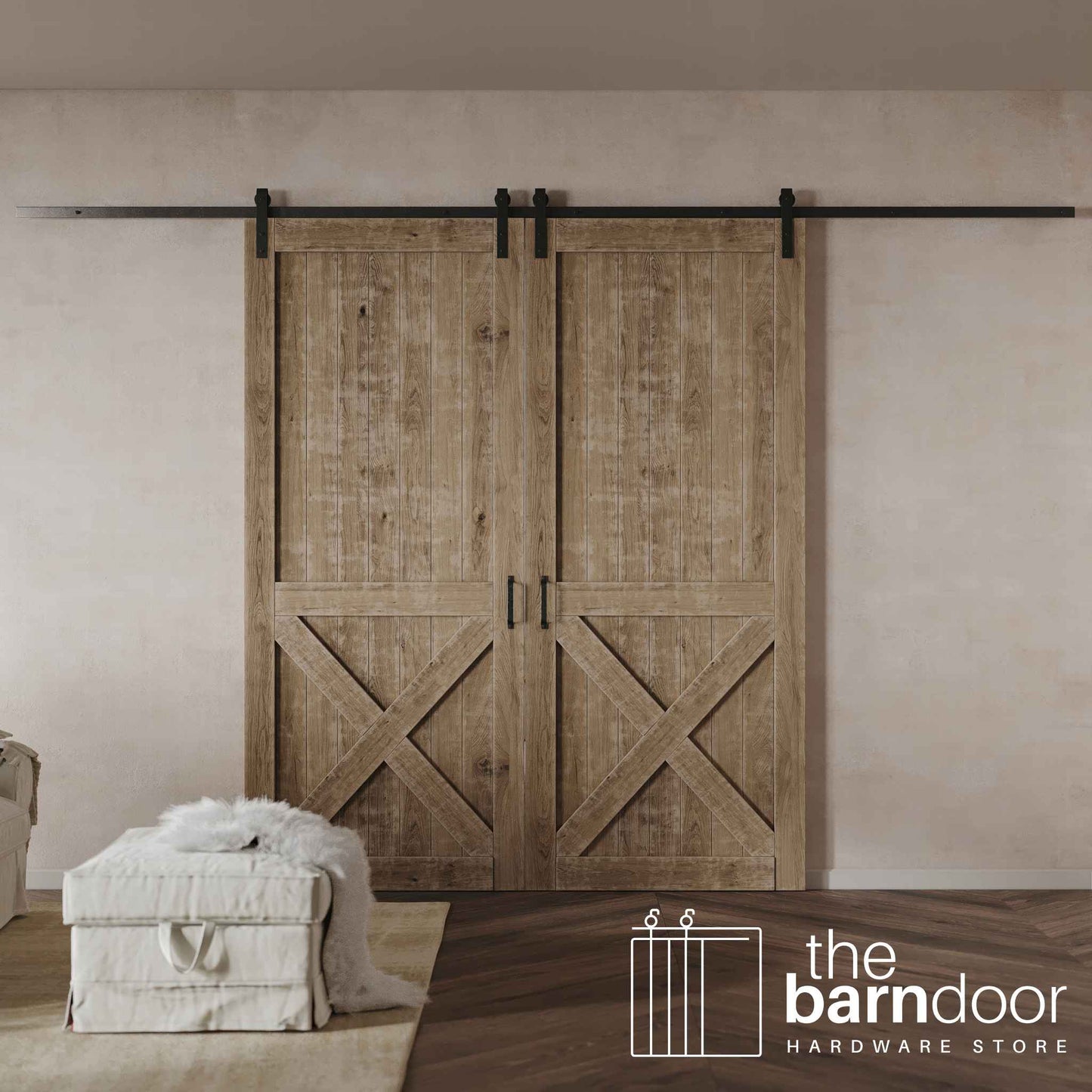 Heavy Duty Barn Door Hardware Kit