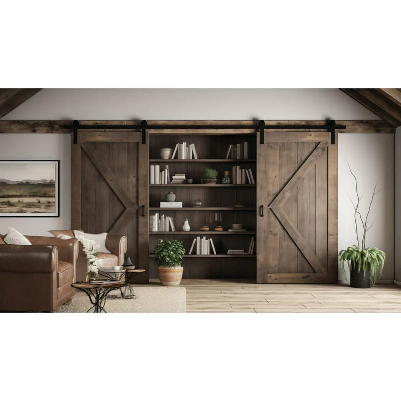 Heavy Duty Double Door Black Library