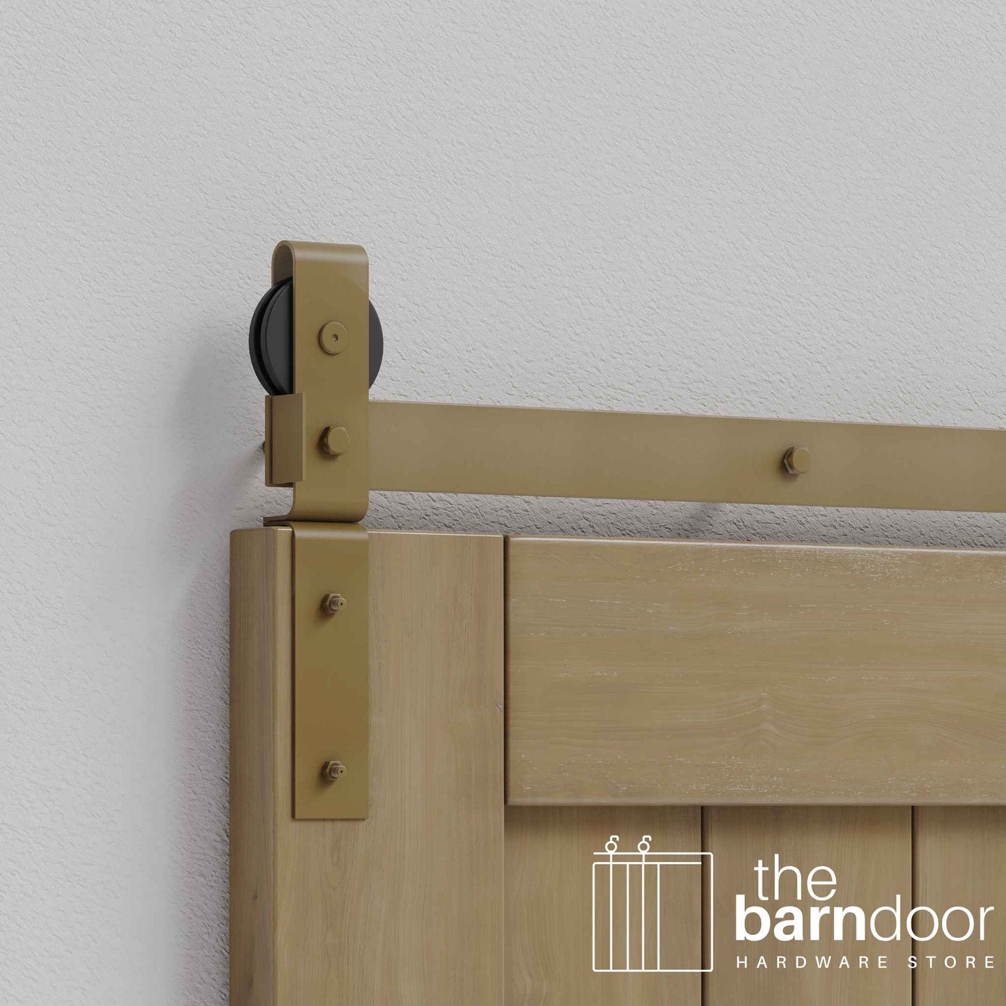 Jacobs Gold J Strap Bifold Barn Door Hardware