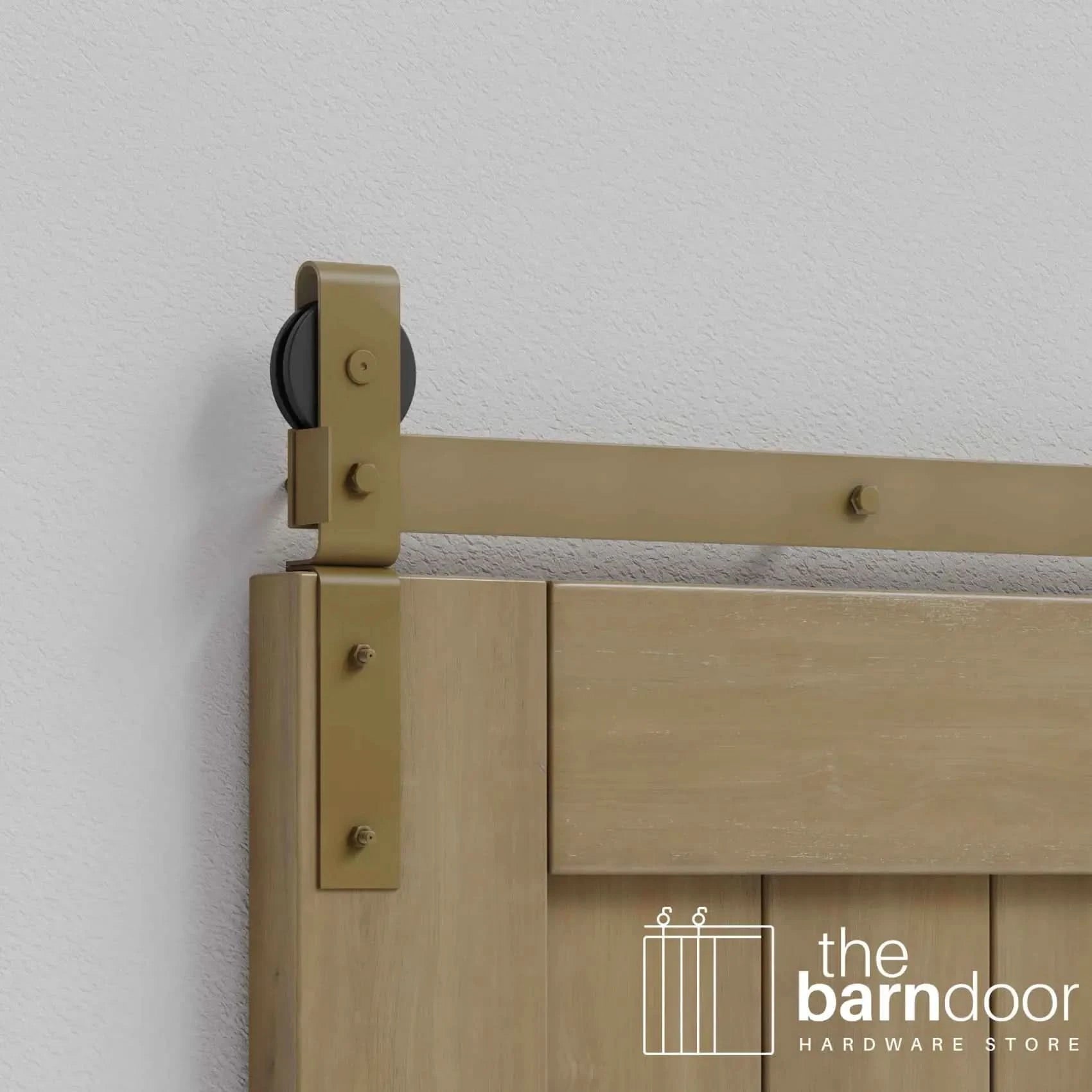 Jacobs Gold J Strap Bifold Barn Door Hardware