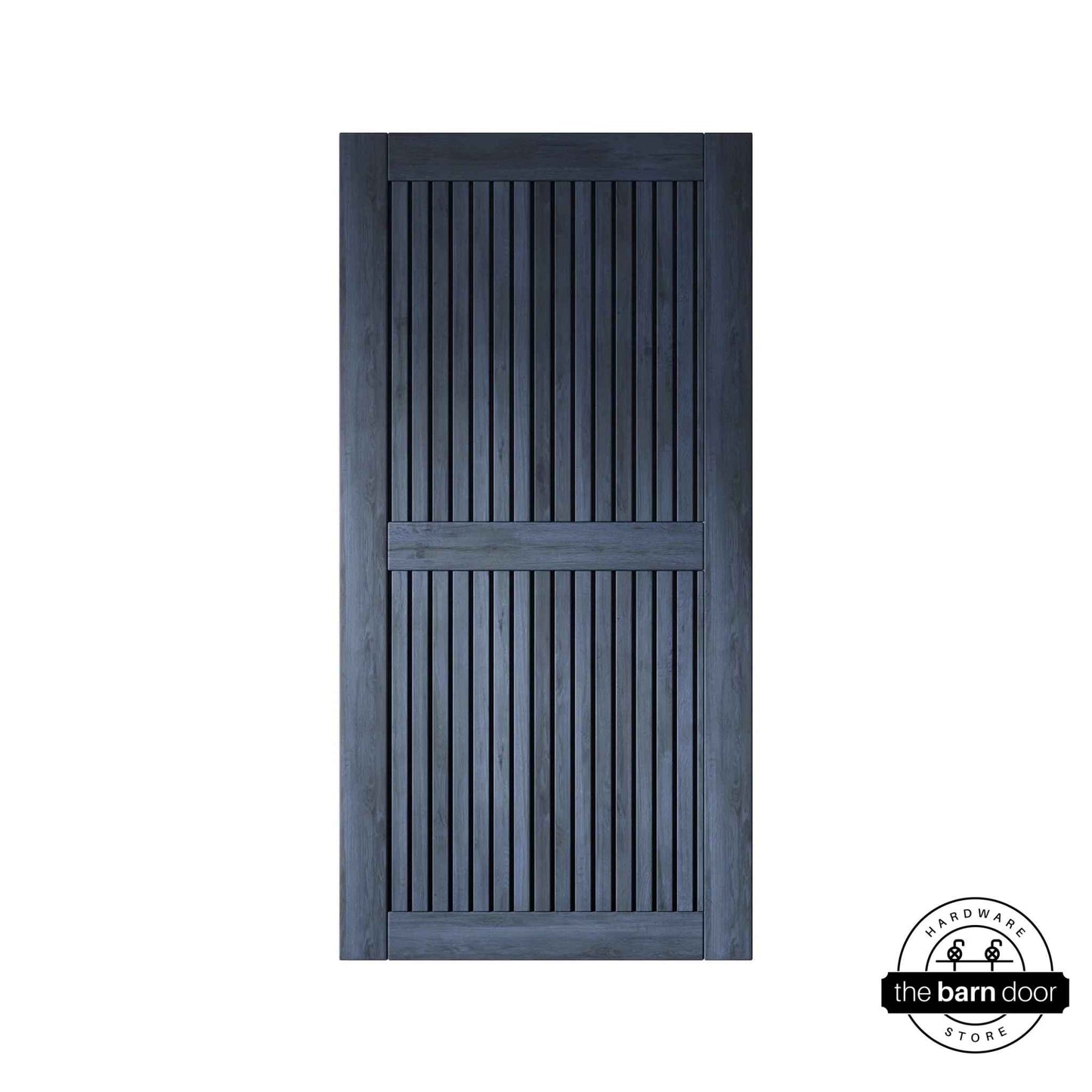 Navy Vertical Slat DIY Barn Door