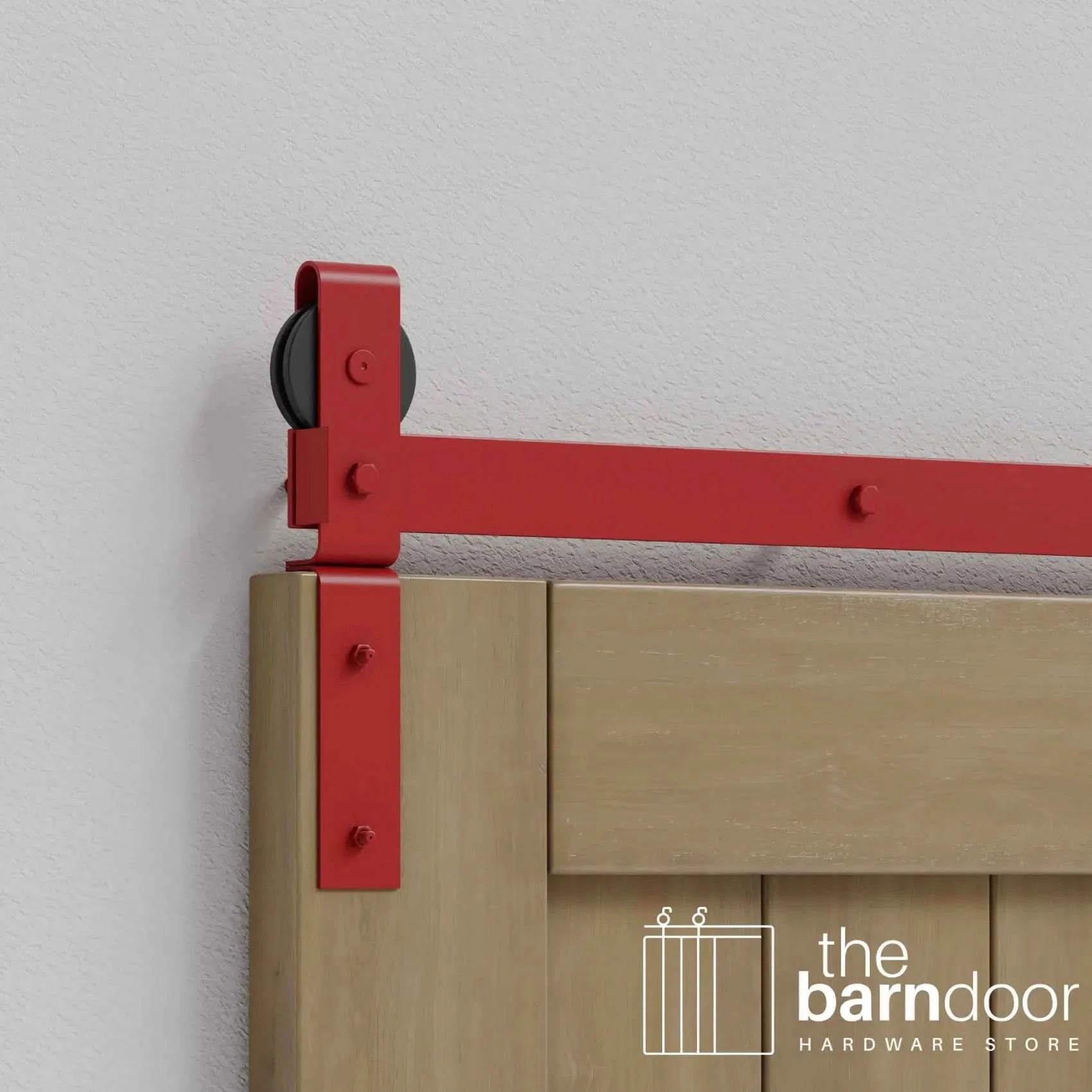 Regal Red J Strap Bifold Barn Door Hardware