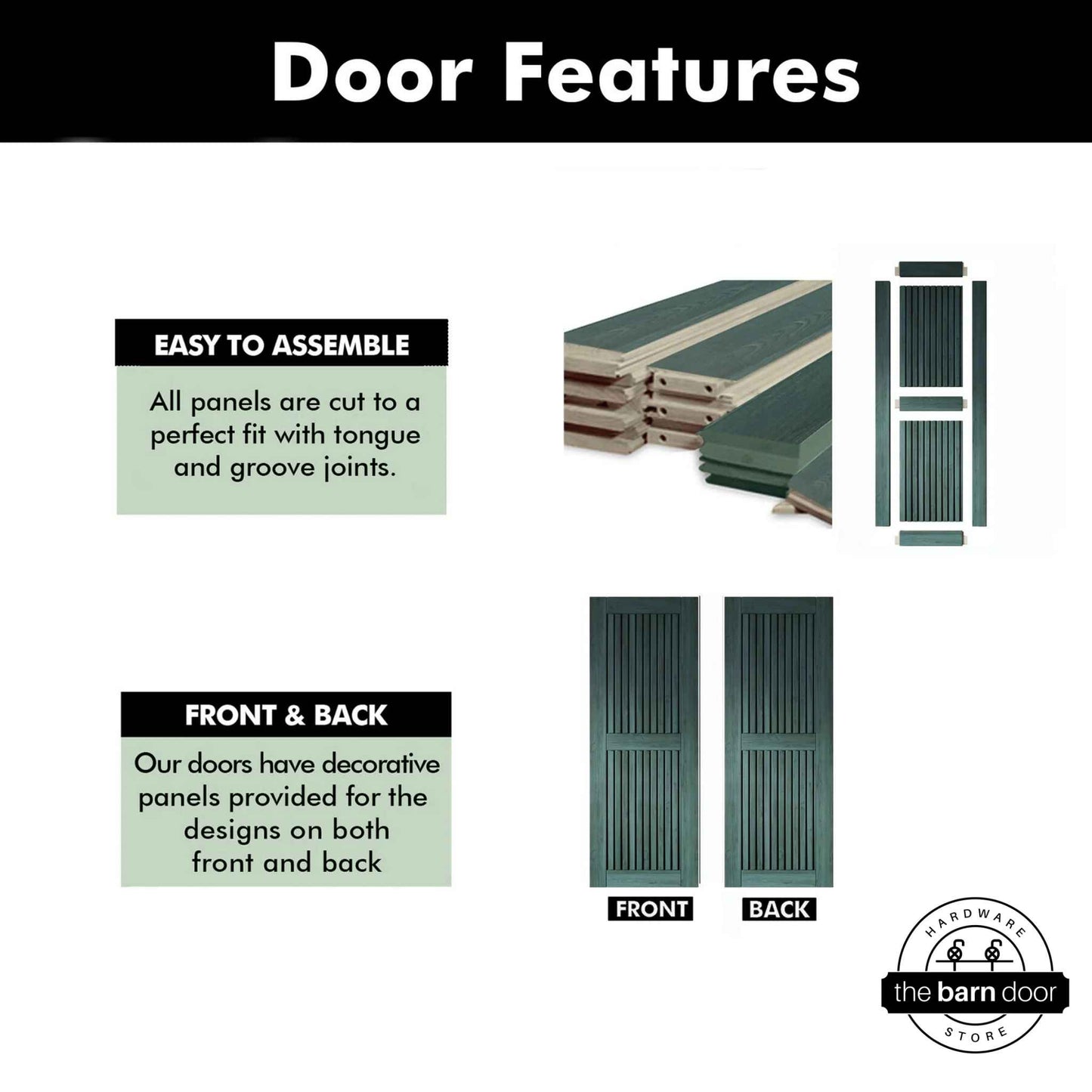 Royal Pine Vertical Slat DIY Barn Door