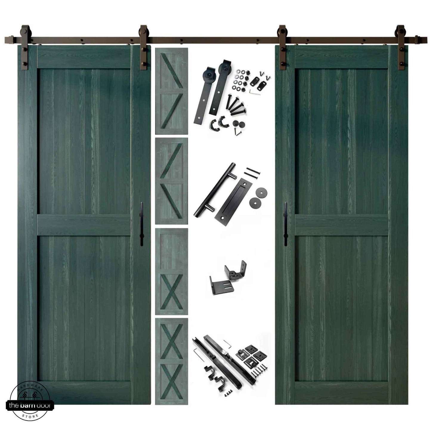 Royal Pine Classic Double Barn Door Kit