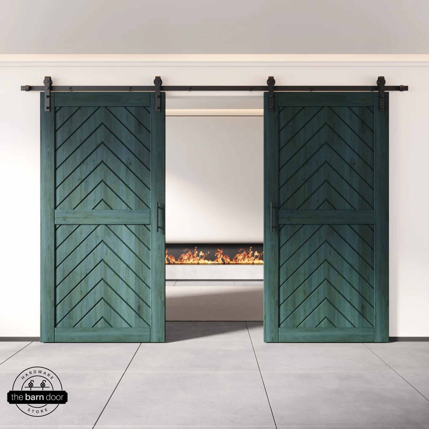 Royal Pine Fishbone Double Barn Door