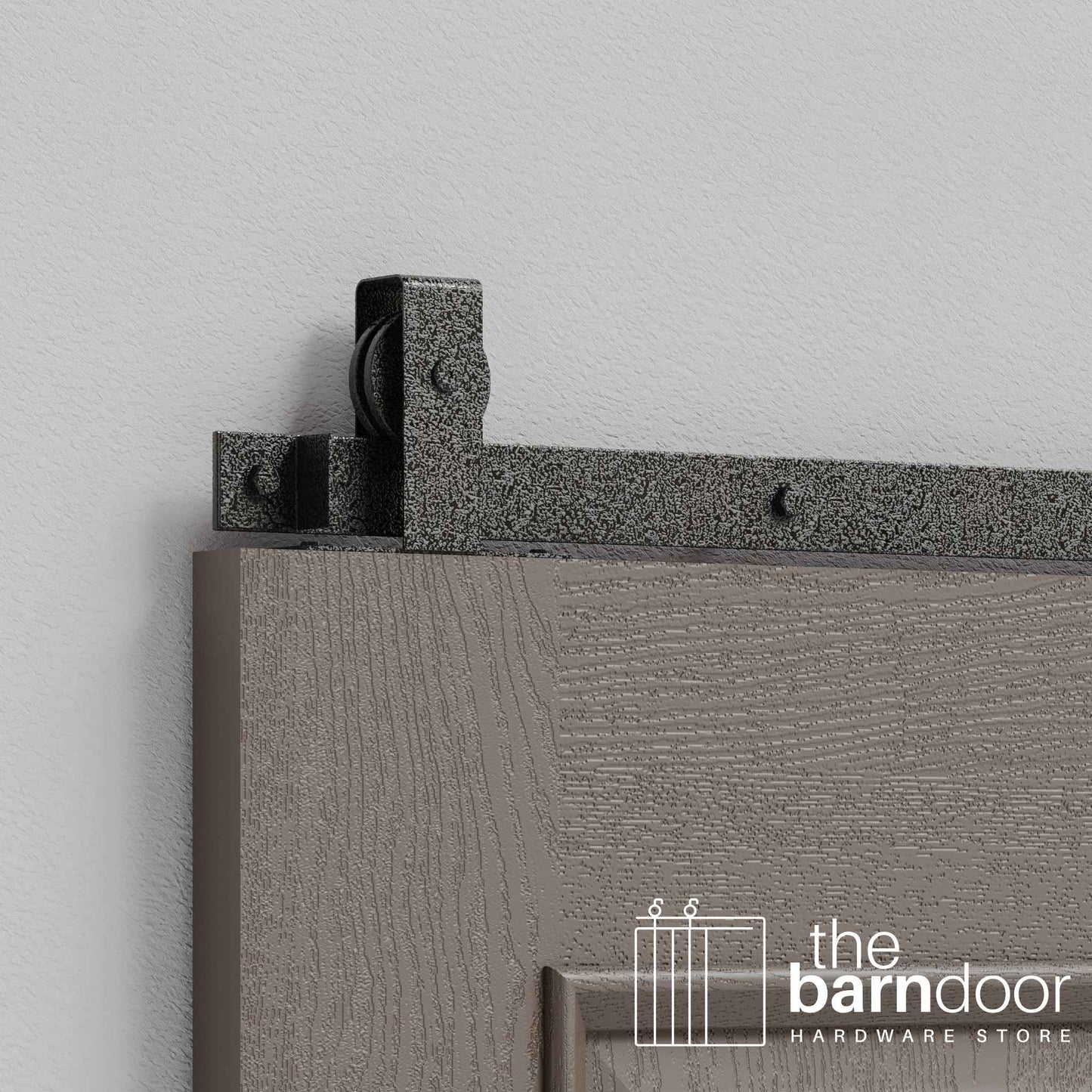Silver Vein Flat Top Top Mount Heavy Duty Single Track Barn Door Hardware