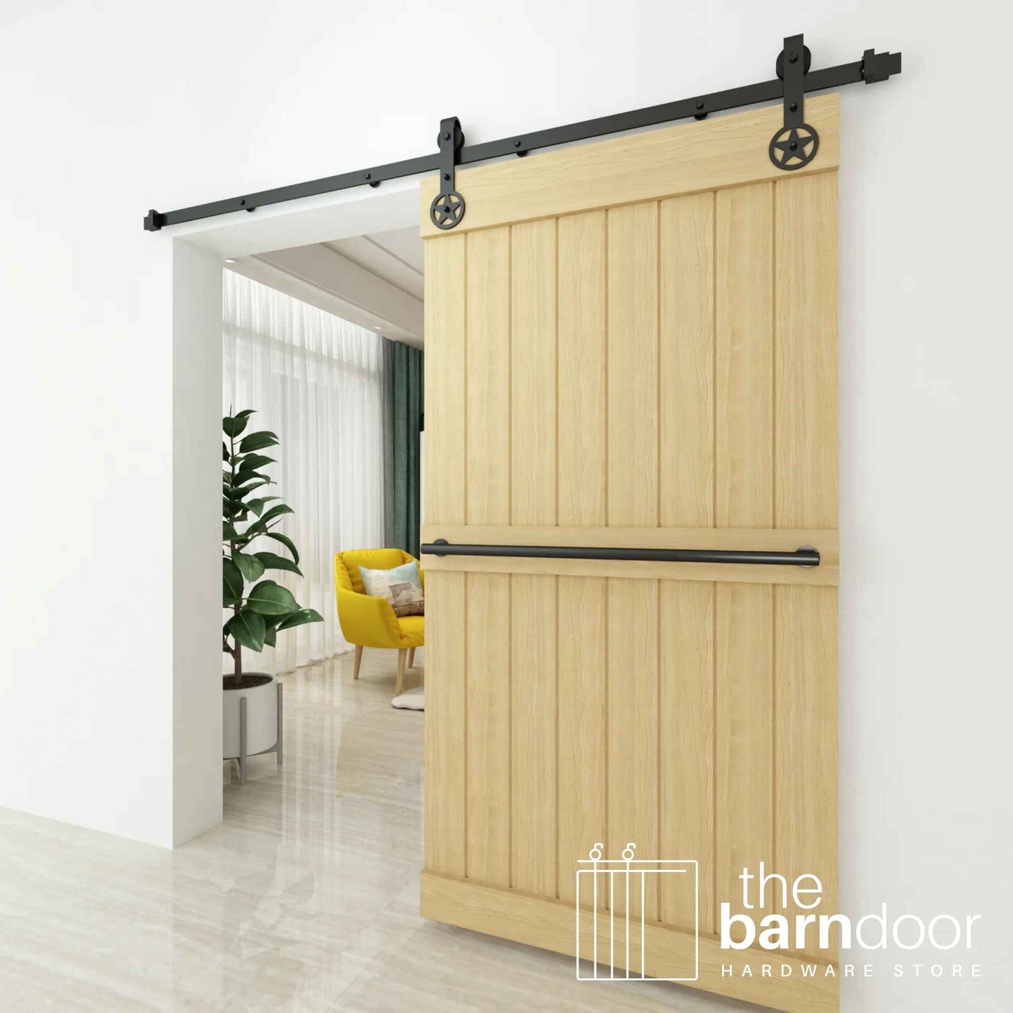 Star Barn Door Hardware Kit