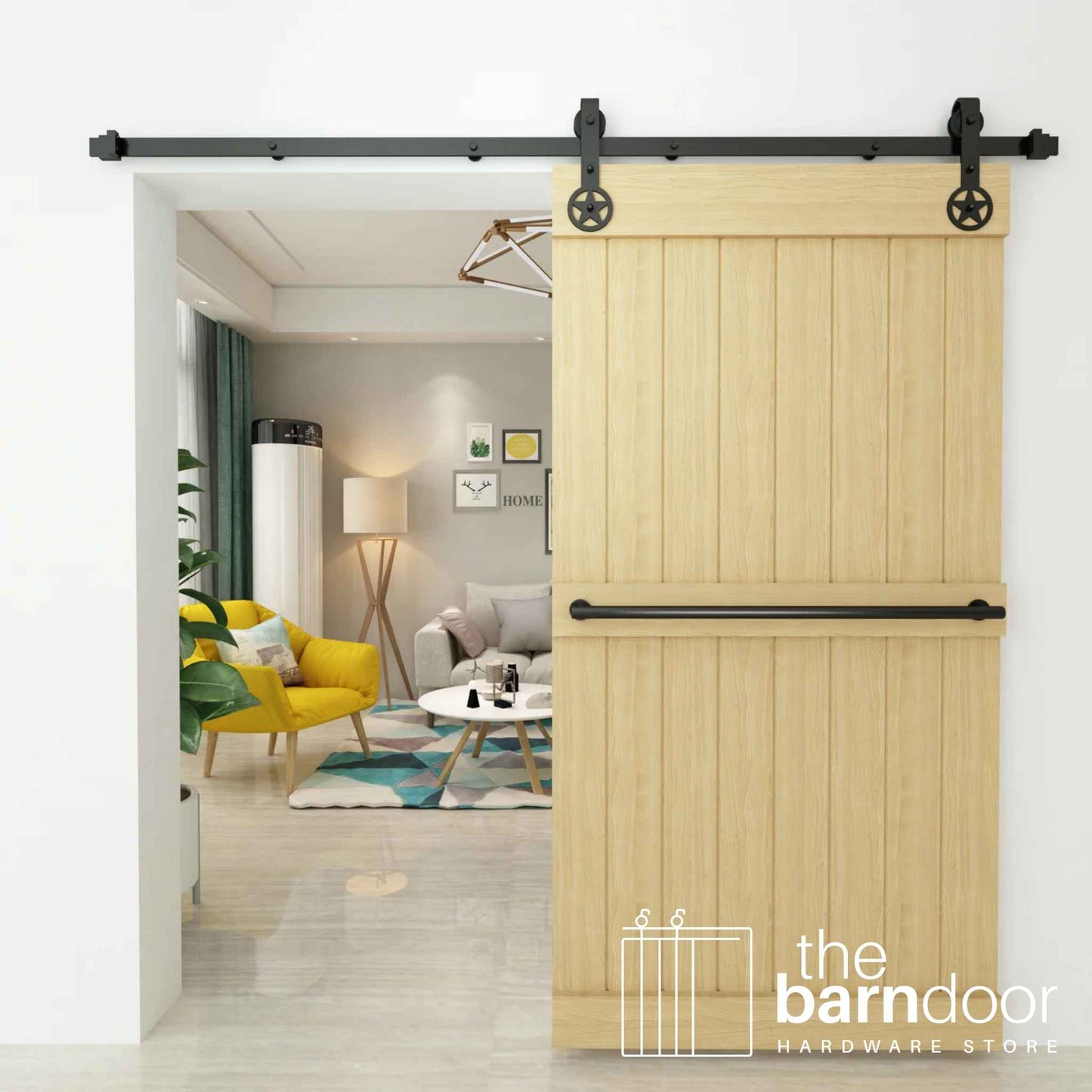 Star Barn Door Hardware Kit