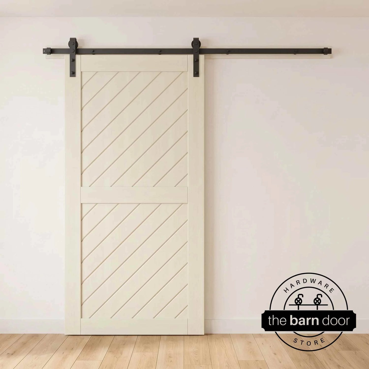 Tinsmith Gray Slanted Barn Door