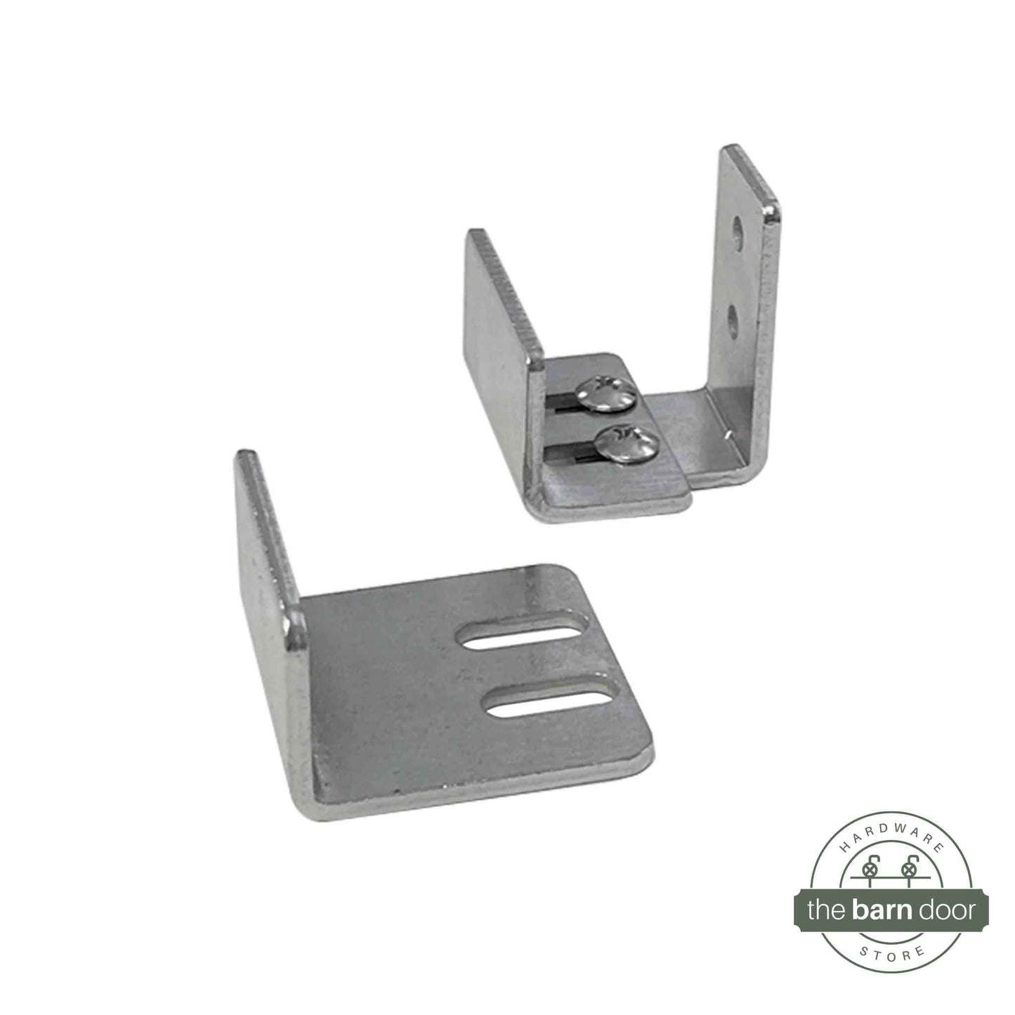 Brushed Nickel U Channel Barn Door Floor Guide