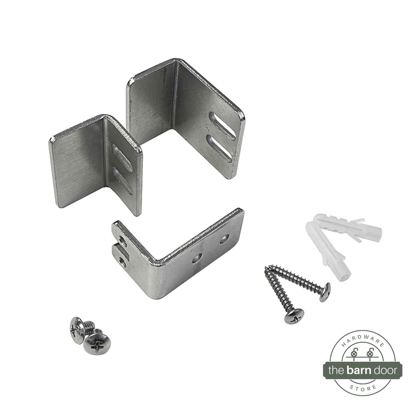 Brushed Nickel U Channel Barn Door Floor Guide
