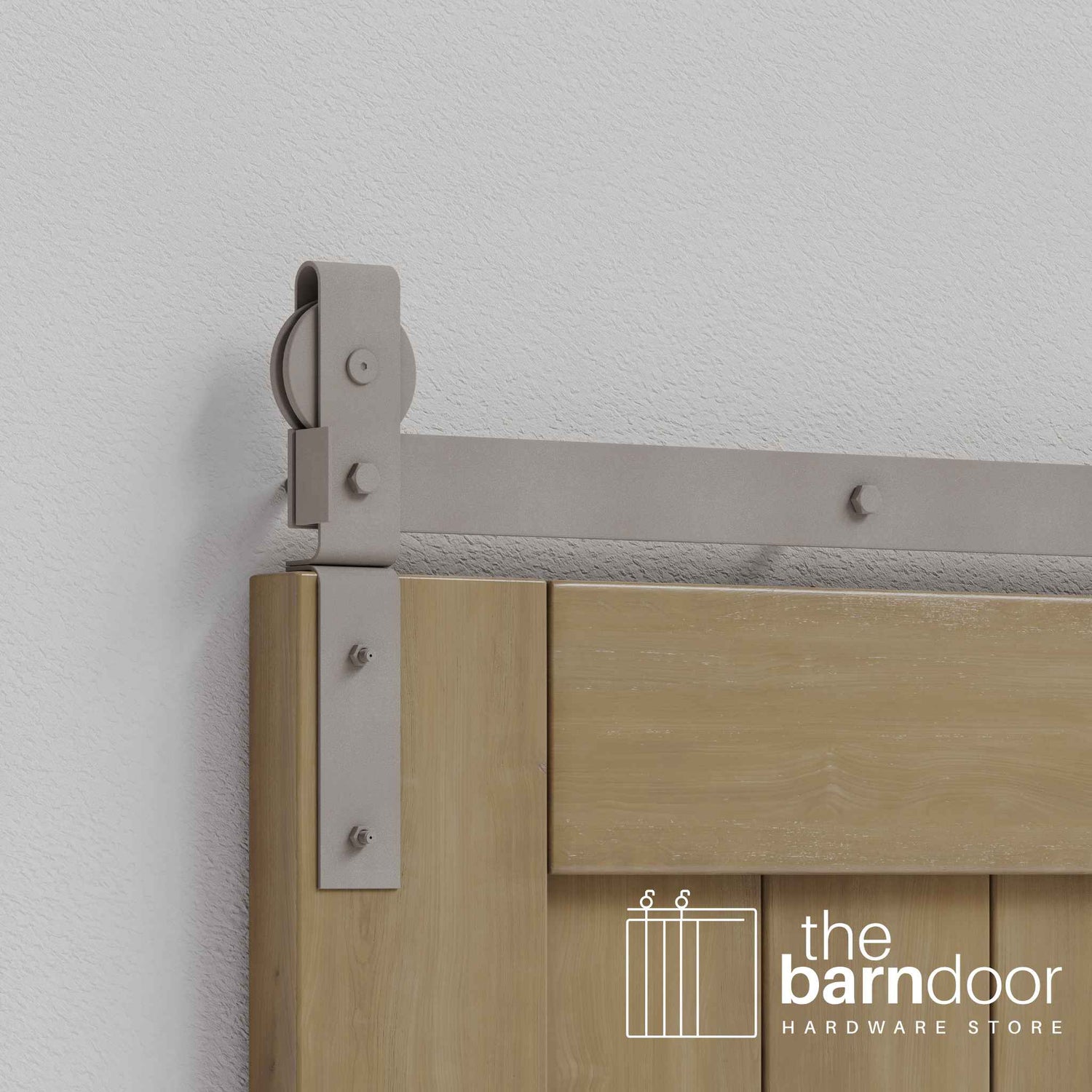White Bronze J Strap Bifold Hardware Kit