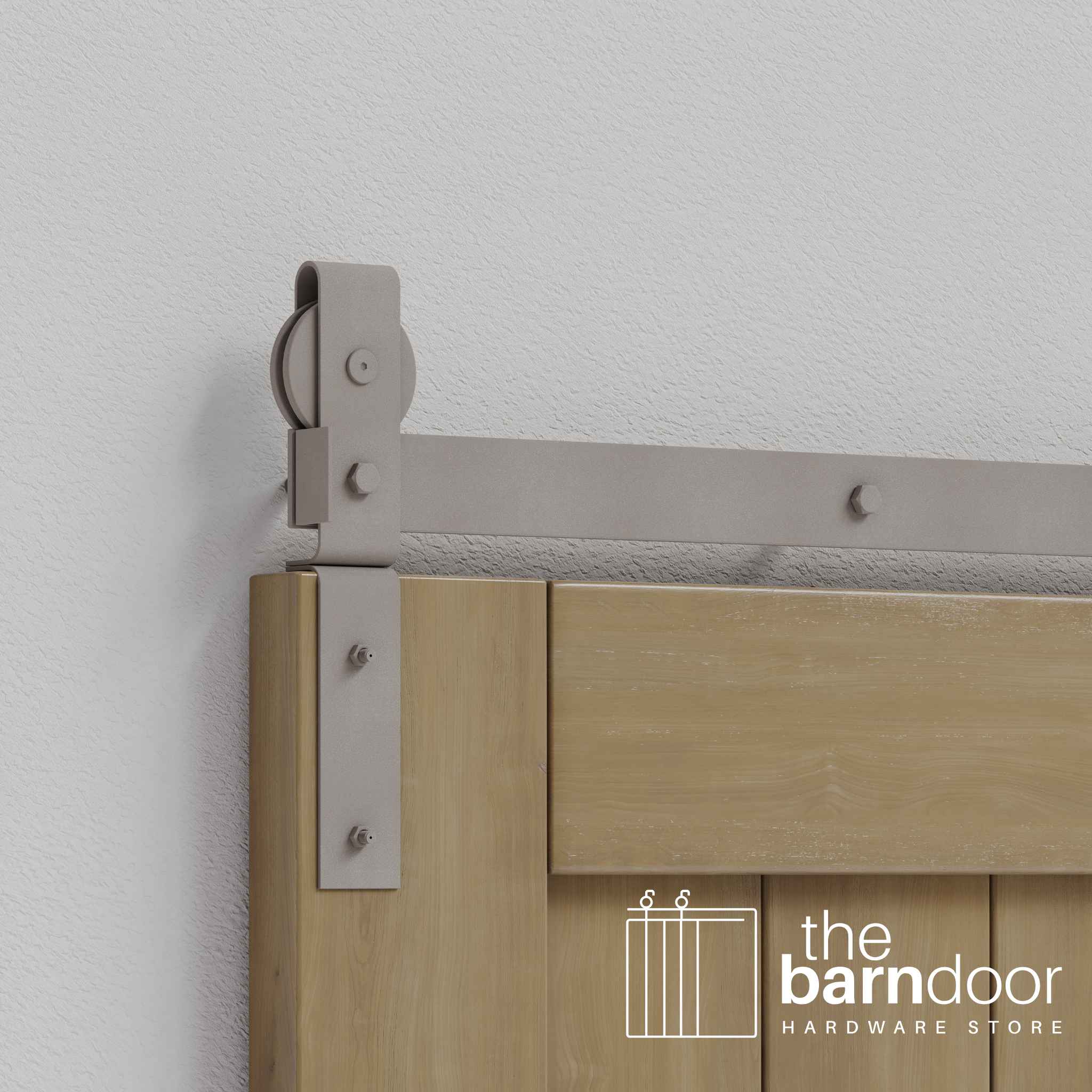 White Bronze J Strap Bifold Hardware Kit