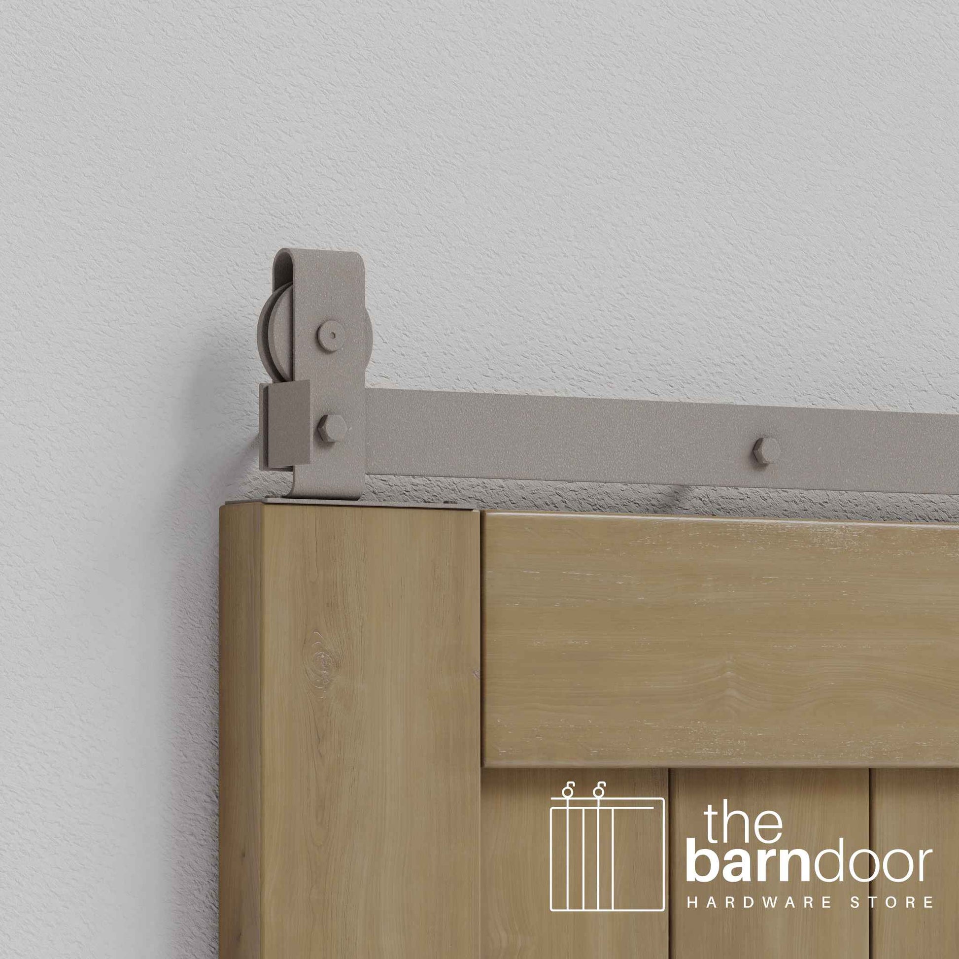 White Bronze J Top Mount Bifold Hardware Kit