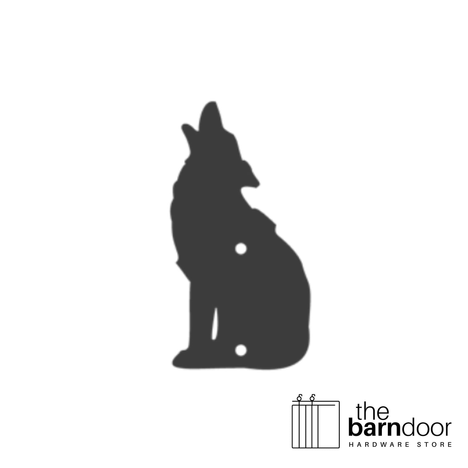 Coyote barn door accent trim in black— Goldberg Brothers Western & Ranch collection