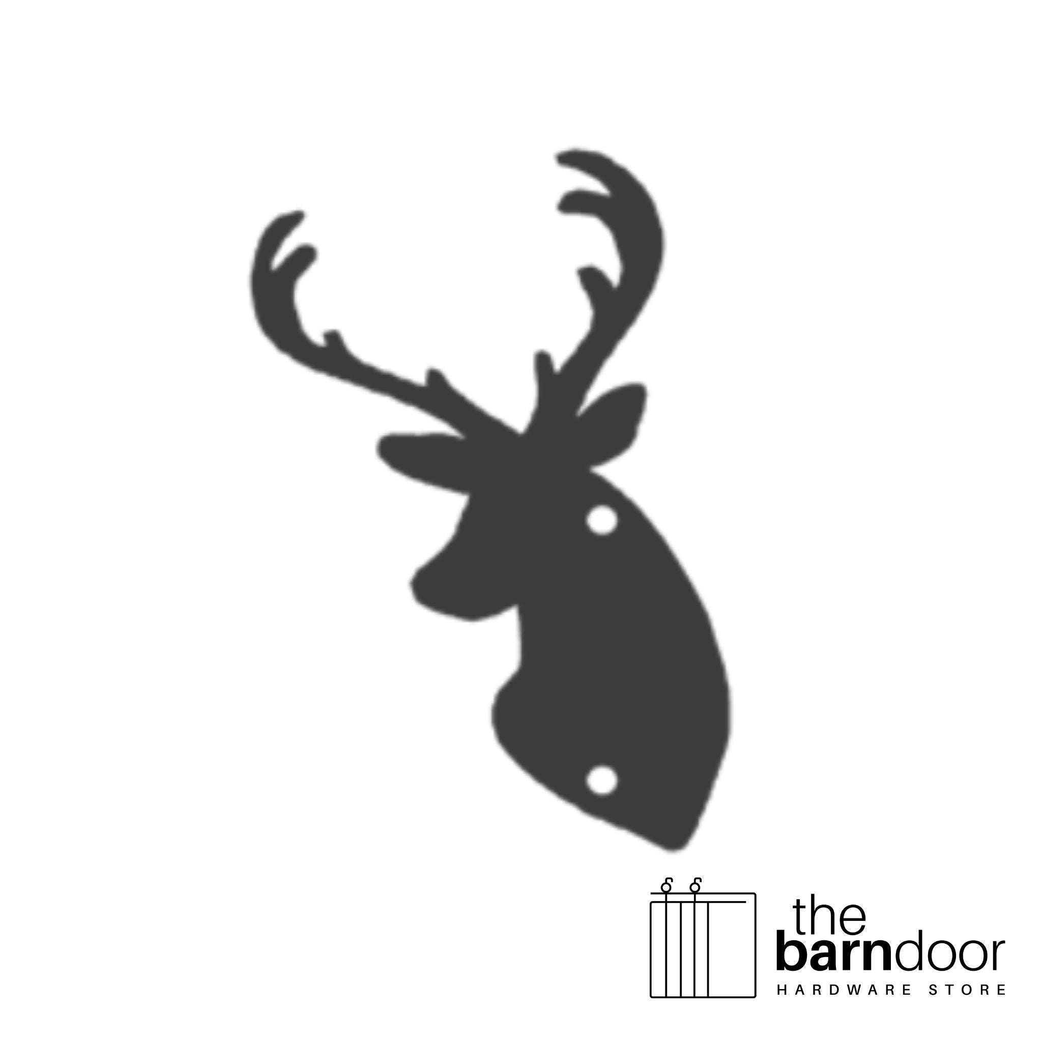 Deer barn door accent trim in black— Goldberg Brothers Wildlife & Nature collection