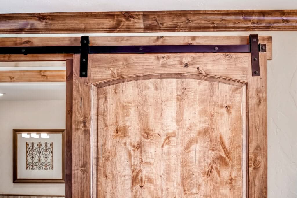 Black Heavy Duty Double Track Barn Door Hardware by TBDHS