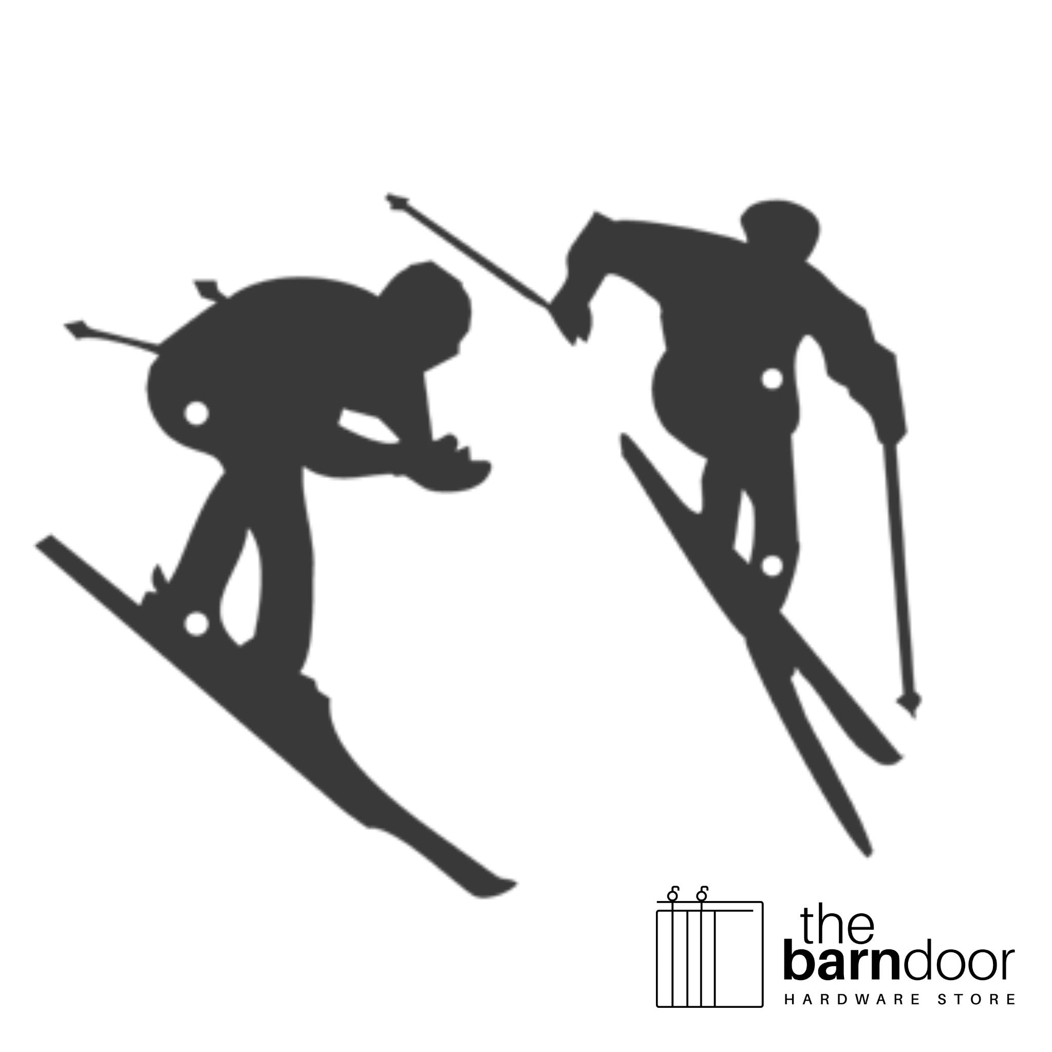 Skier barn door accent trim in black — Goldberg Brothers Sports collection