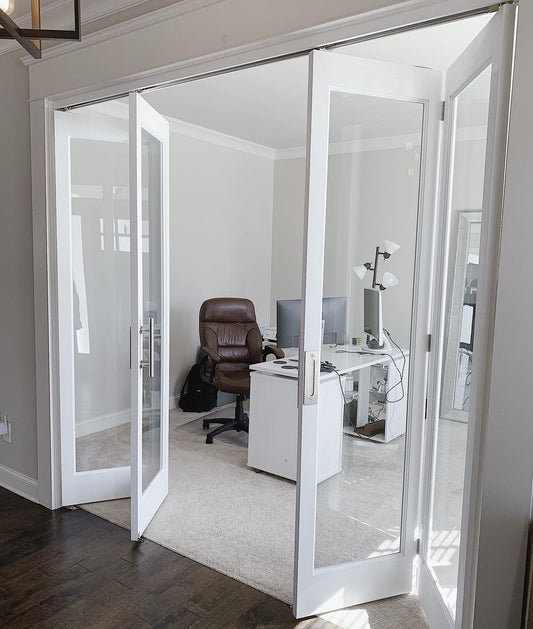 Glass Bifold Barn Doors