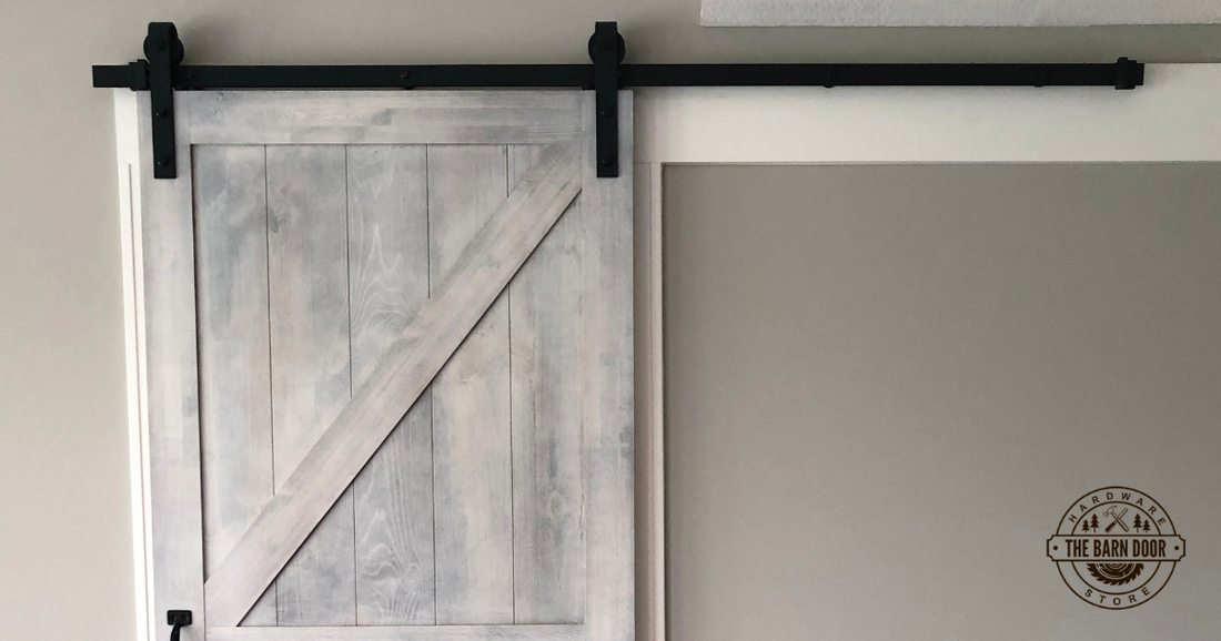 Black Modern Barn Door Hardware