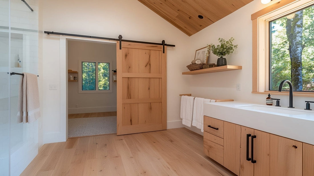 Barn Door Bathroom