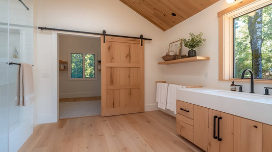 Barn Door Bathroom