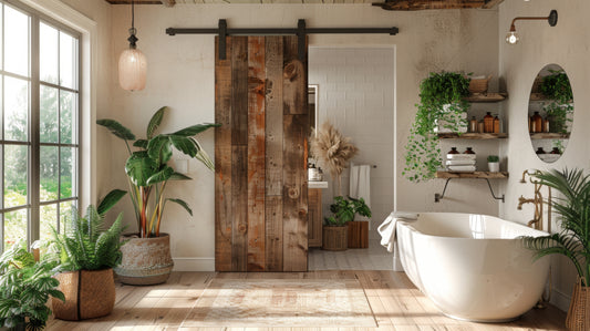 Barn Door for Water Closet in Bathroom