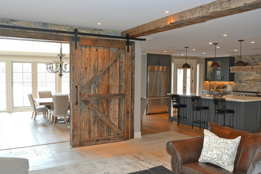 Barn Door to Dining Room