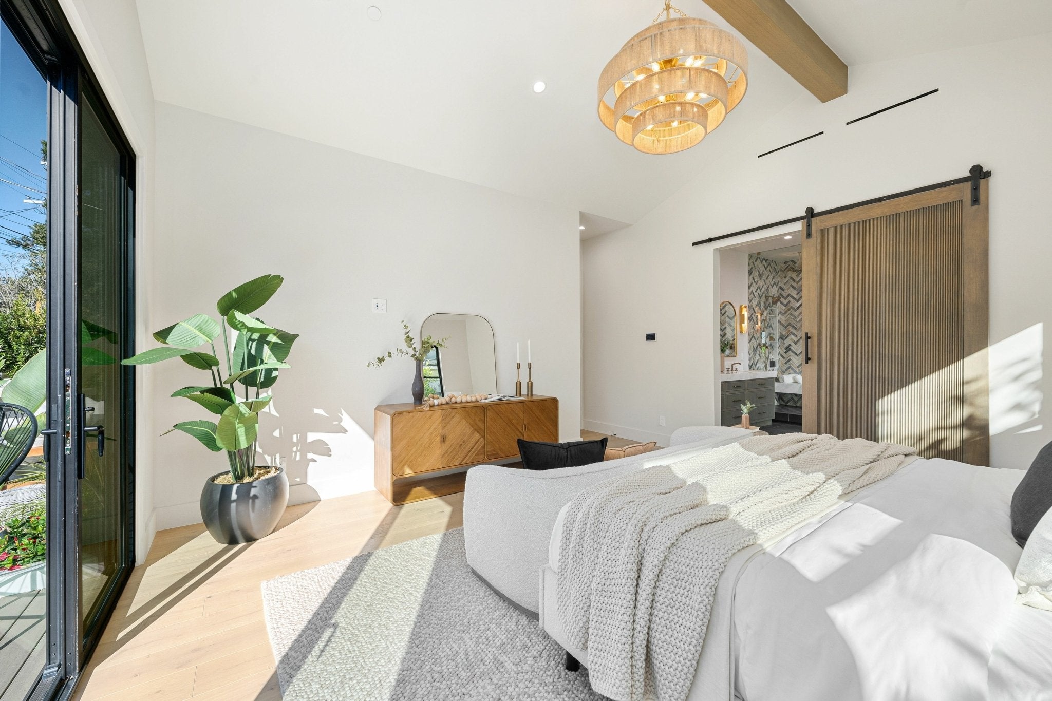 Bedroom Wood Barn Door