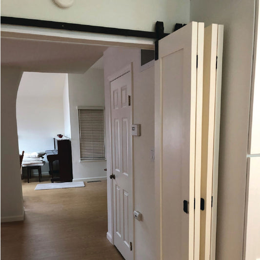 Bifold Barn Dor Hardware in an Office