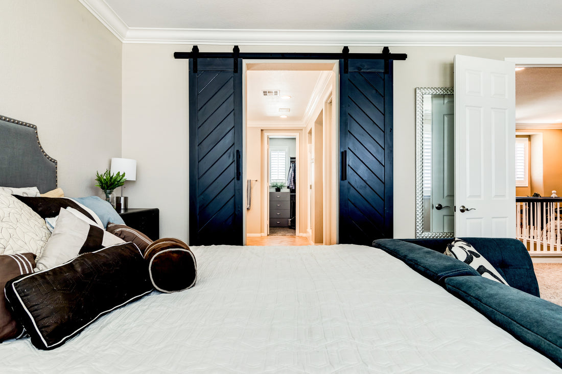 Black Chevron Barn Doors