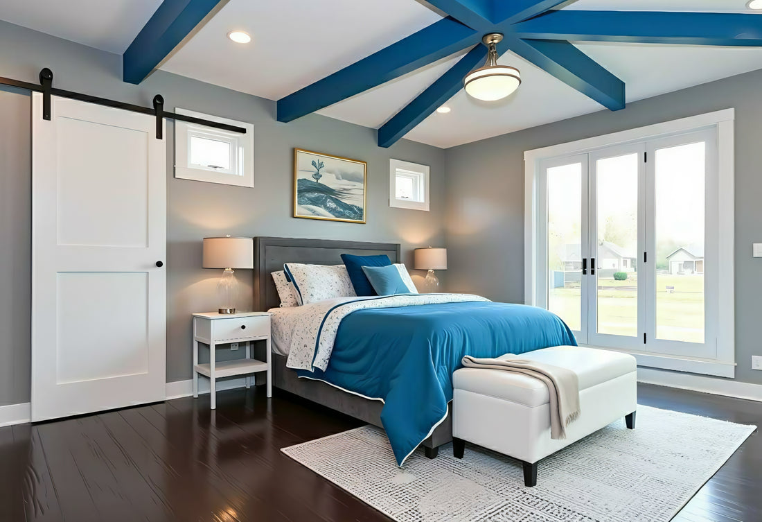 Blue Room with Barn Door Kit